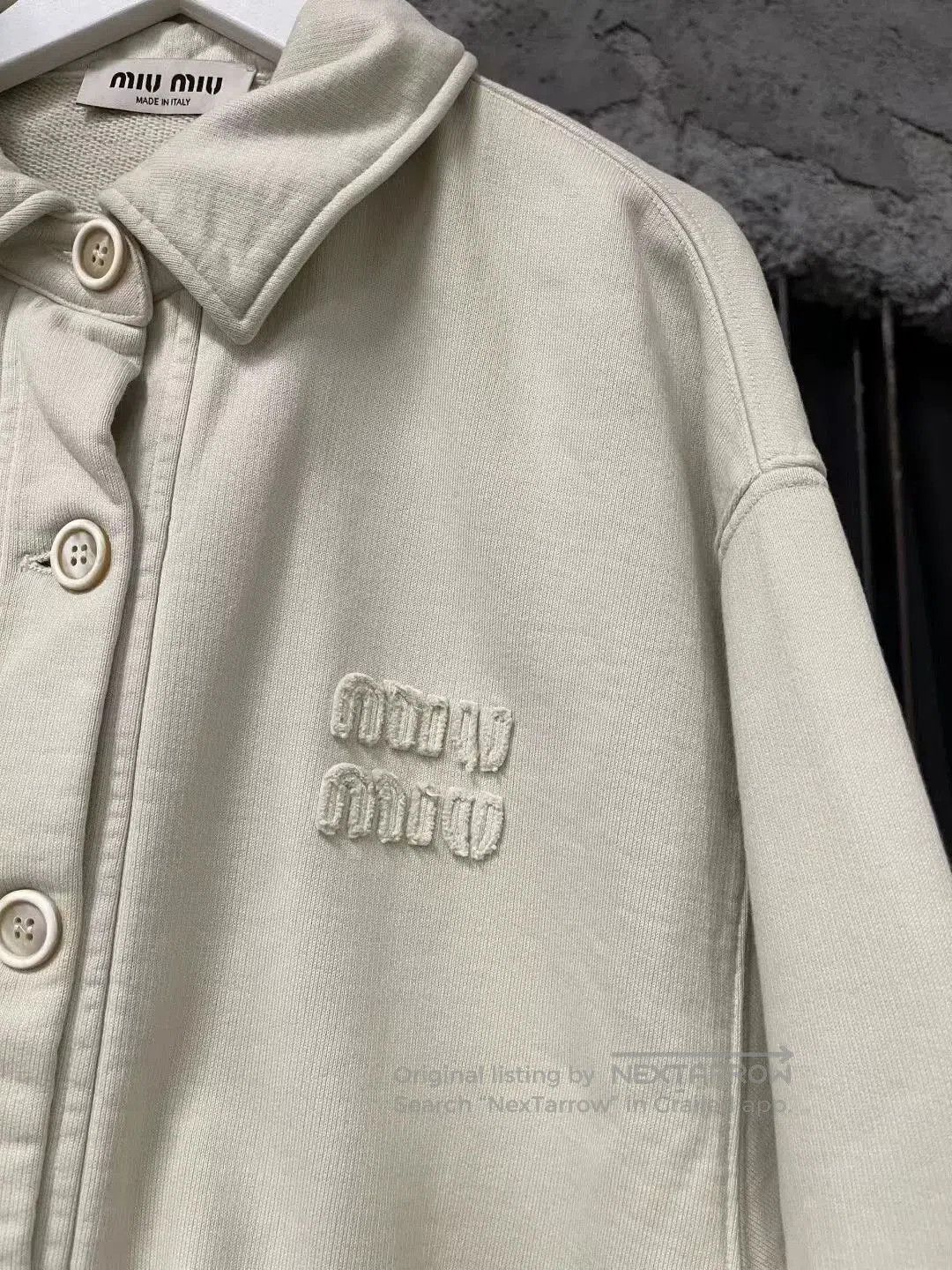 Miu Miu Miu Miu Vintage Off-White Cardigan. Size S / US 4 / IT 40 - 4 Thumbnail