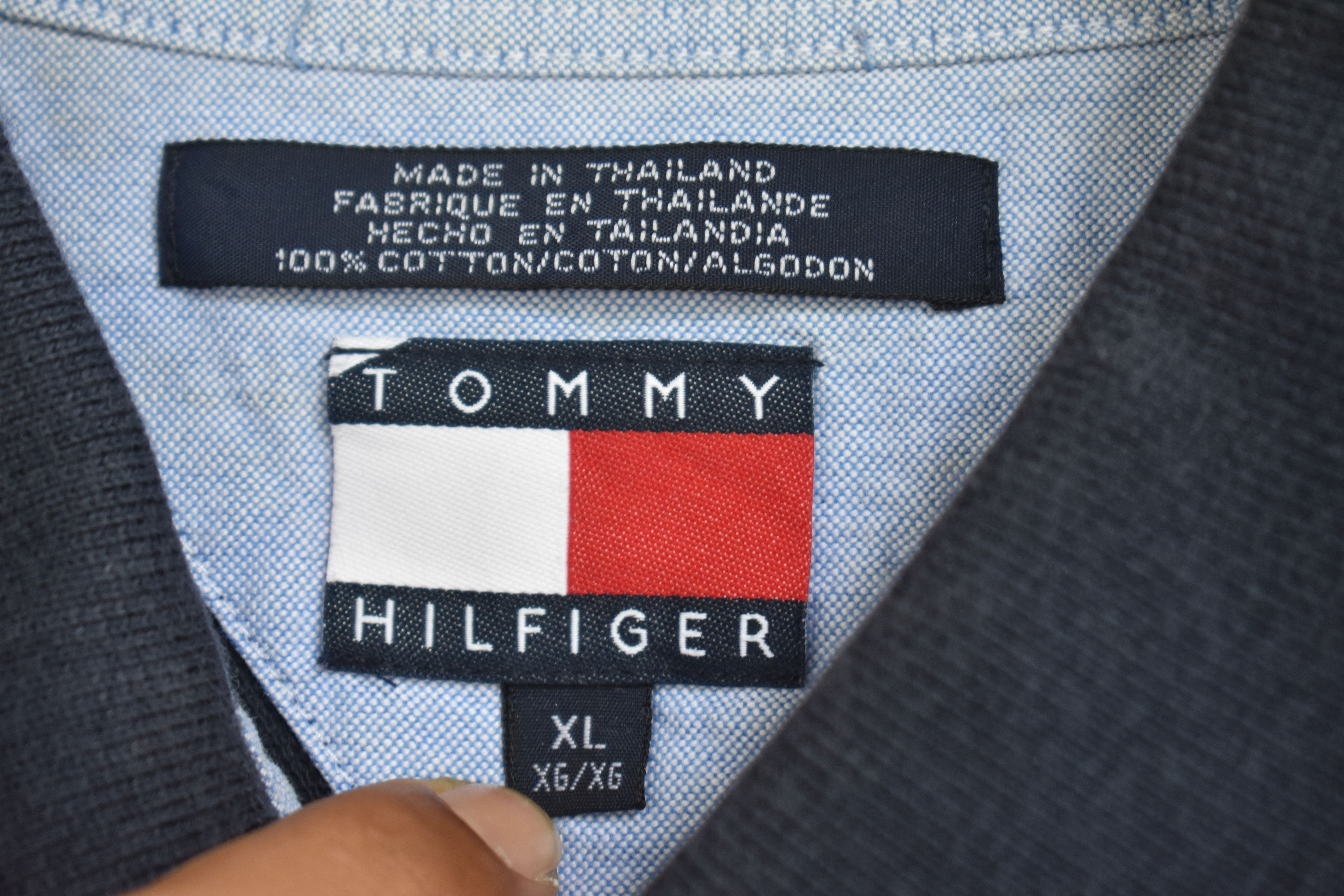 Tommy Hilfiger × Vintage Vintage Tommy Hilfiger Multicolour Stripe Polo A078 Size US L / EU 52-54 / 3 - 4 Thumbnail