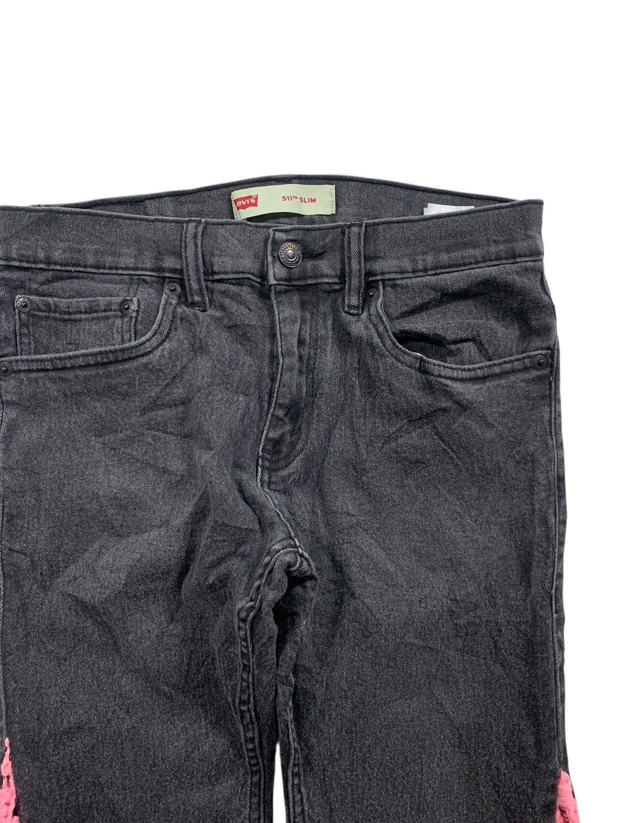 Levi's × Levi's Made & Crafted × Levi's Vintage Clothing Levis 511 washed grey flare Jeans Pants Size 28" / US 6 / IT 42 - 4 Thumbnail