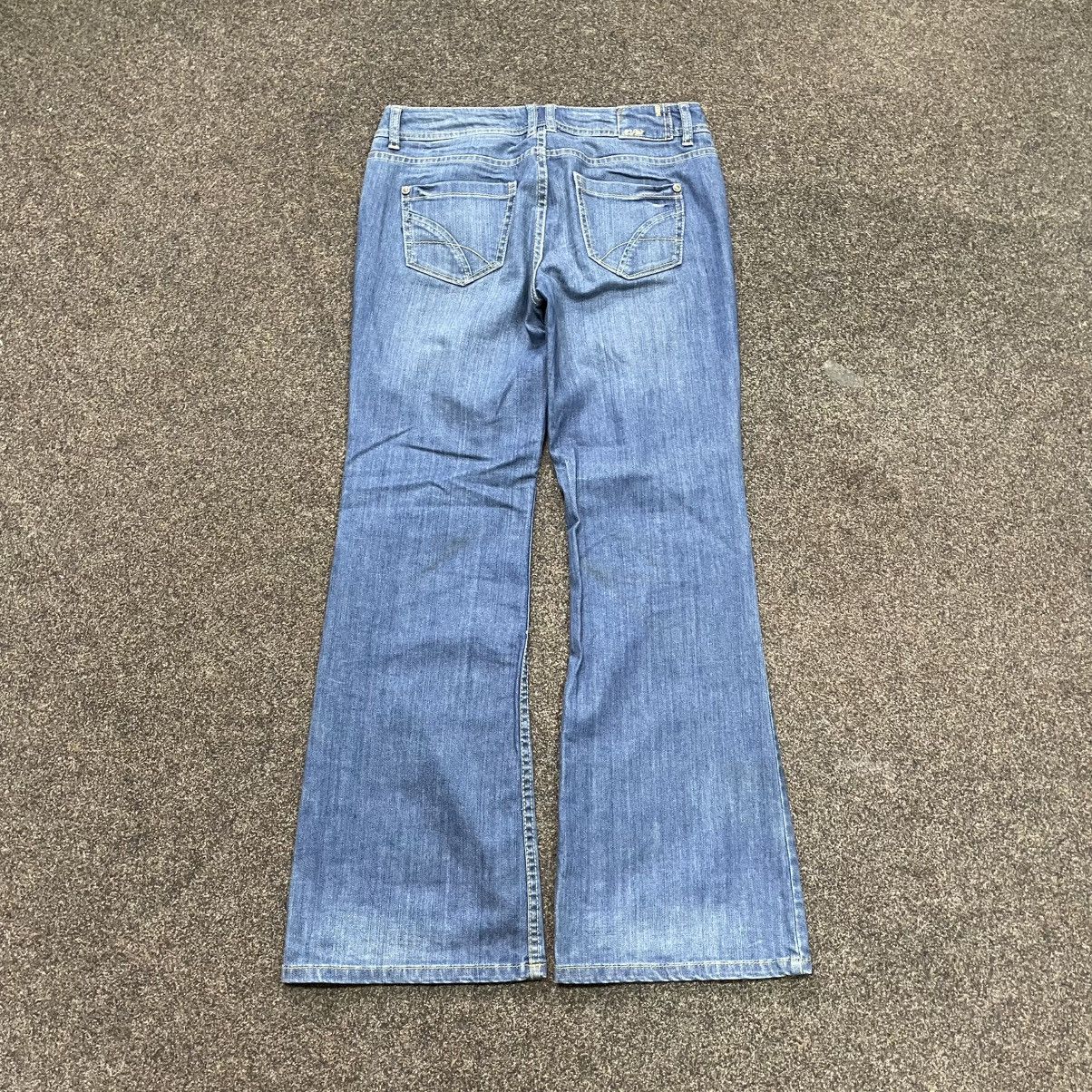 Vintage Y2K Wide Leg Baggy Jeans Faded Bootcut Skate Streetwear Logo Size 32" / US 10 / IT 46 - 1 Thumbnail