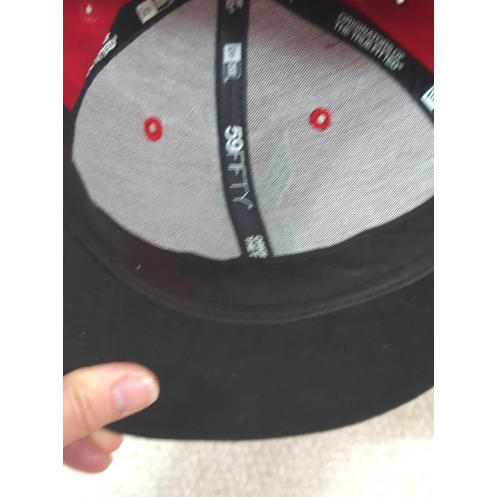 New Era New Era 59fifty Ball State Cardinals Red Black Hat 7 1/8 Wool Flatbill Baseball Cap Mens Size ONE SIZE - 7 Thumbnail