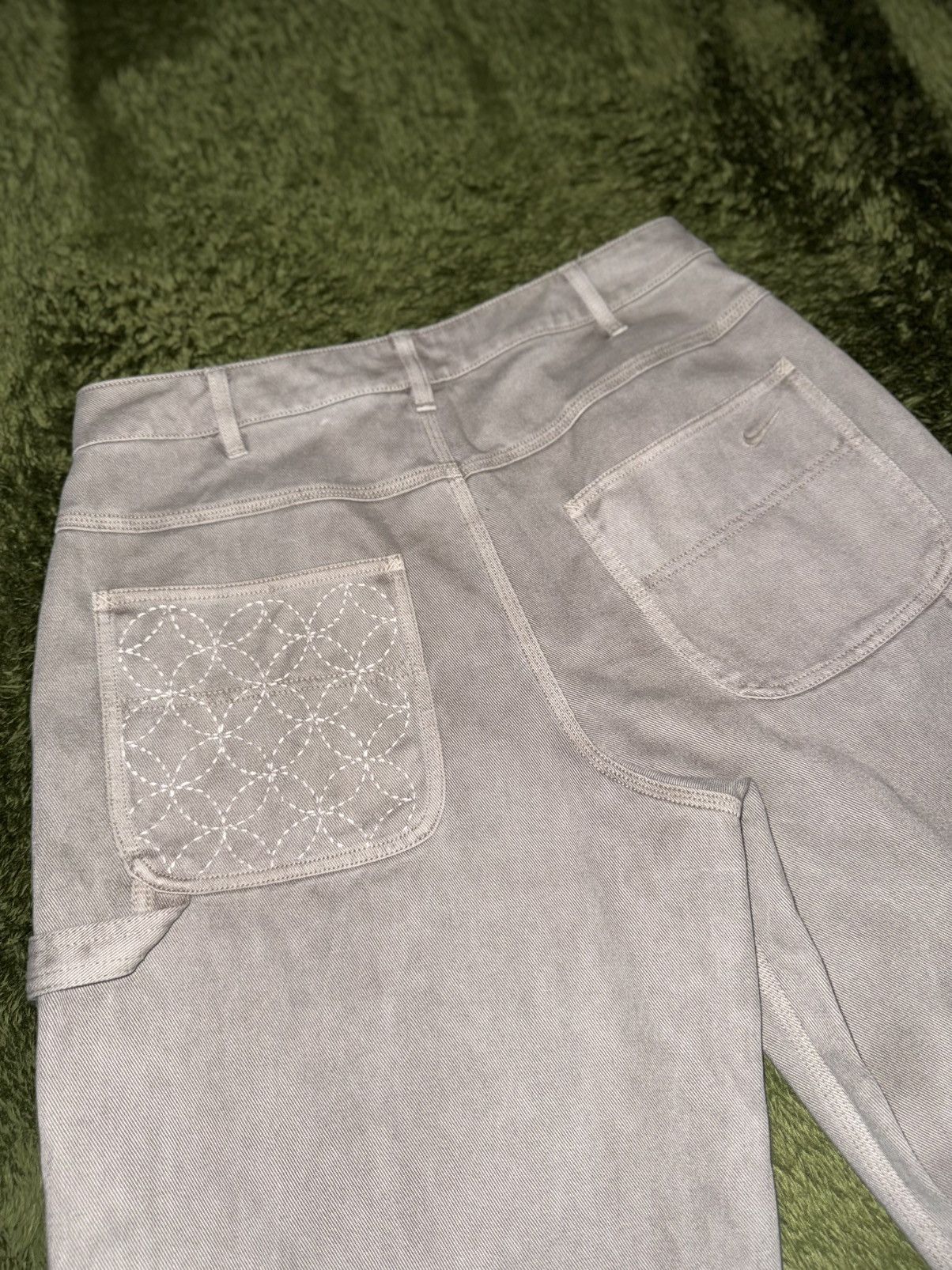 Nike [L] Nike Life Sashiko Custom Spider Web Carpenter Pants Size US 32 / EU 48 - 8 Thumbnail