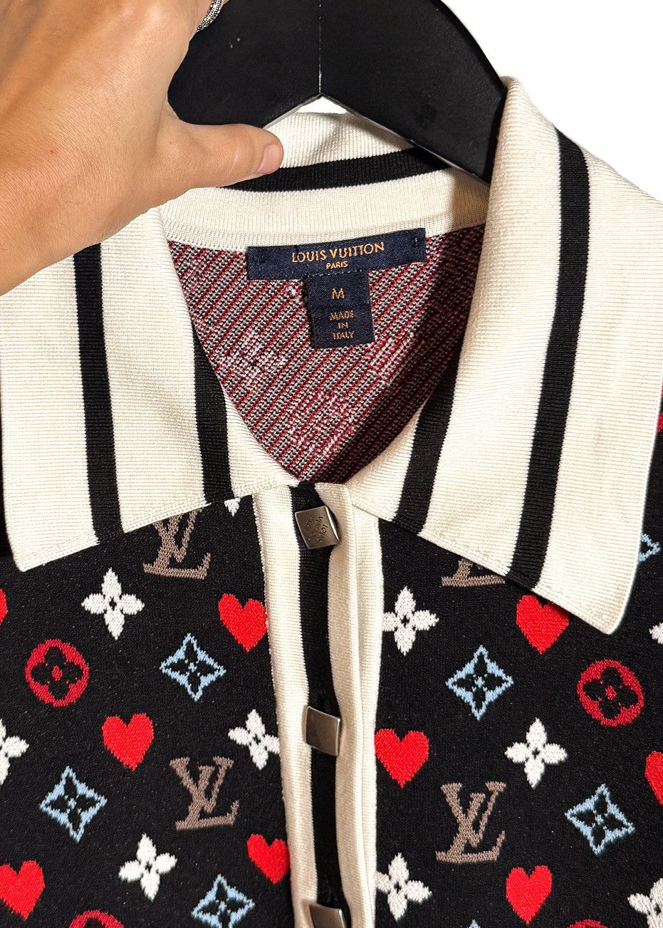 Louis Vuitton Louis Vuitton Black Monogram Heart Short Sleeves Polo Dress Size M / US 6-8 / IT 42-44 - 7 Thumbnail