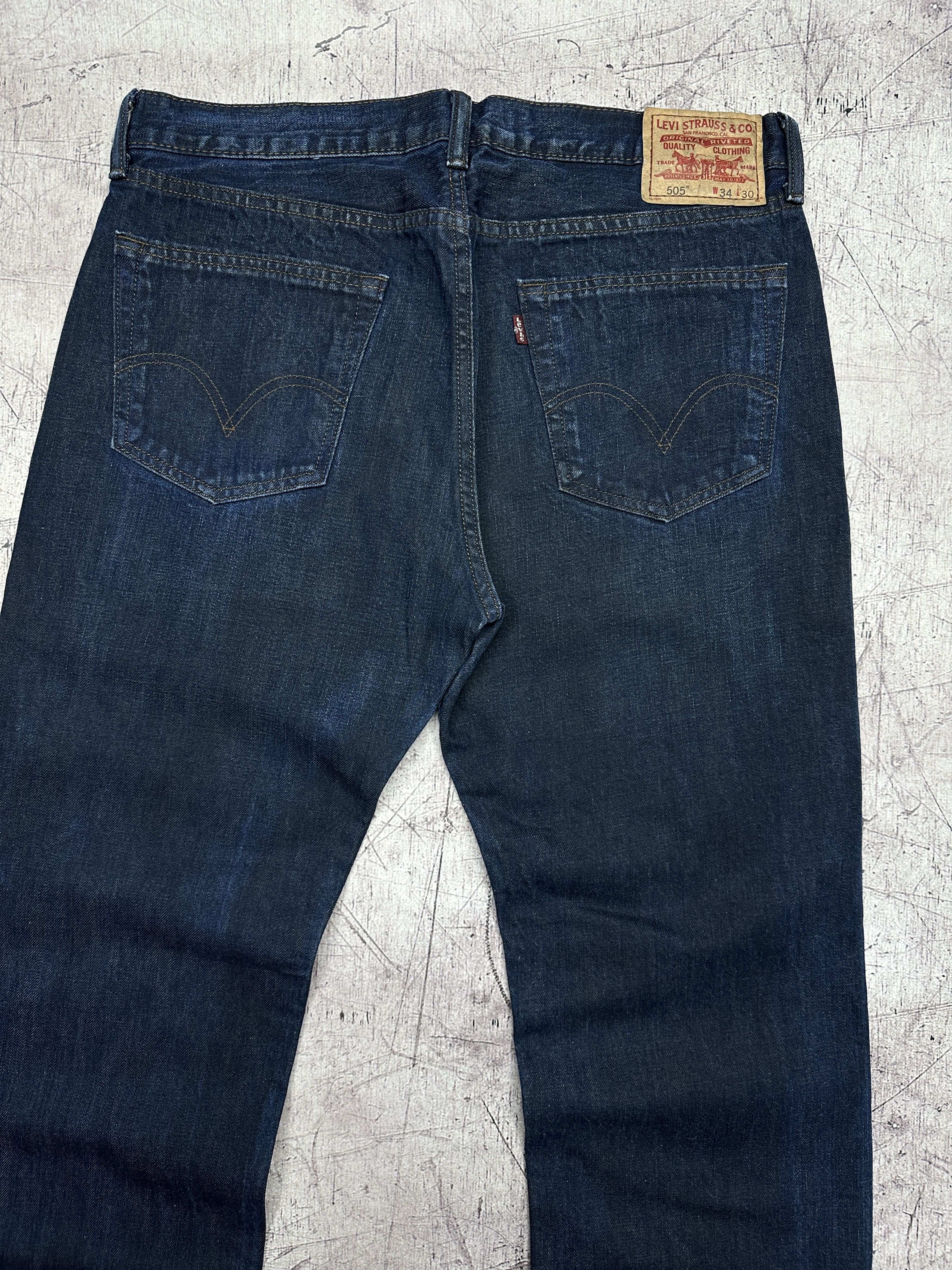 Levi's Levi's 505 Mens Denim Pants Jeans Size 34 x 30 Size US 34 / EU 50 - 2 Thumbnail