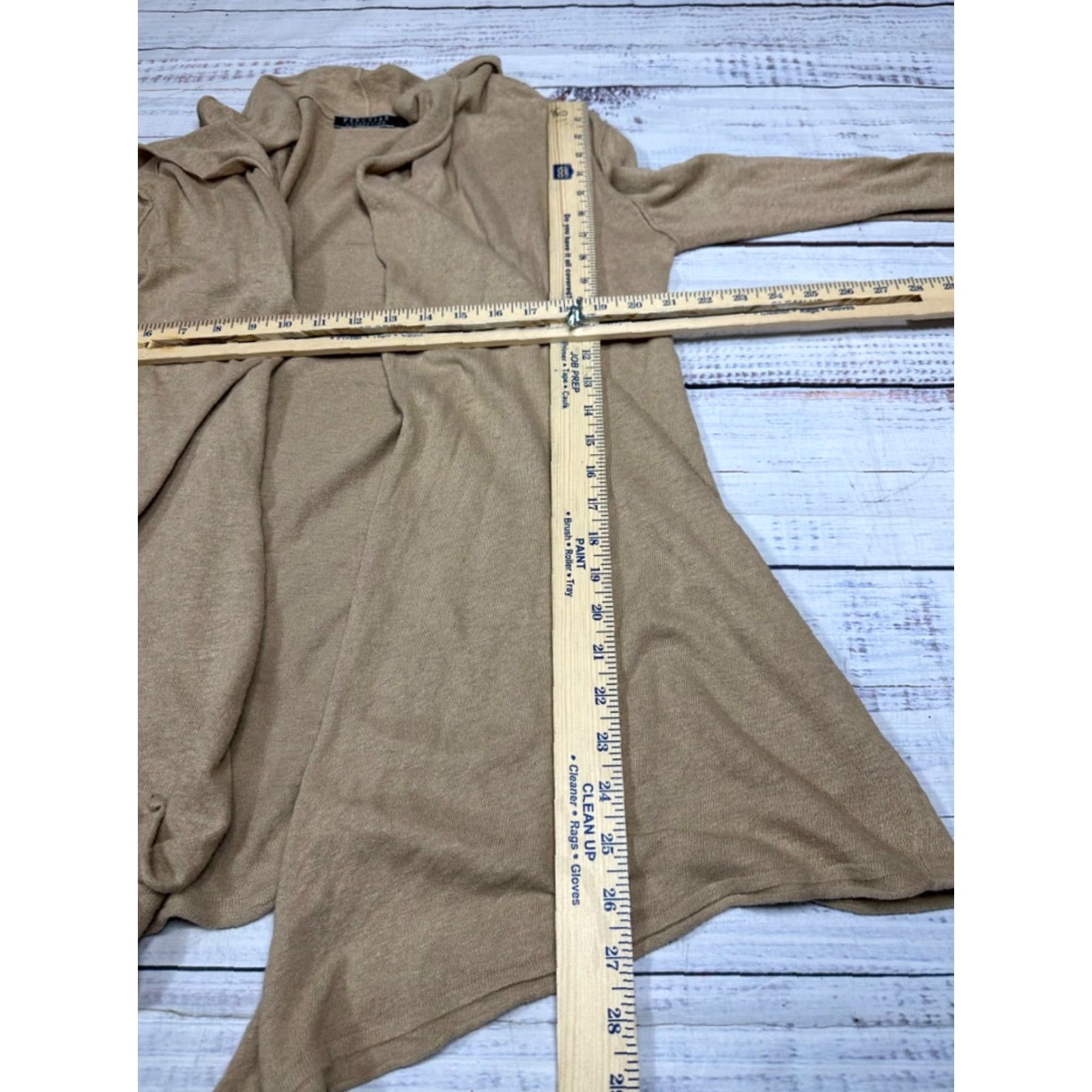 Vintage Peruvian Connection Cardigan Sweater Open Front Pima Cotton Linen Brown Sz S Women, Brown, Cardigan, Size S Size S / US 4 / IT 40 - 2 Thumbnail