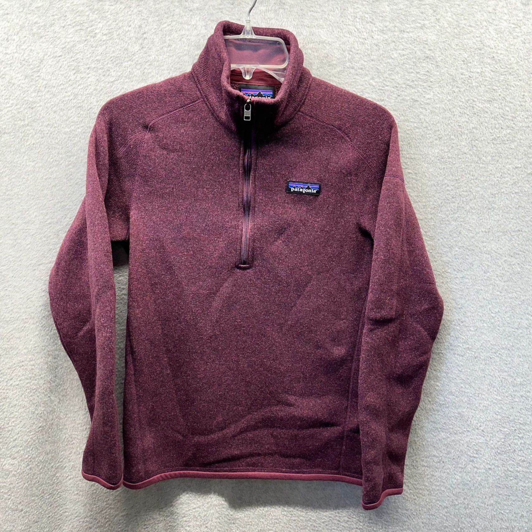 Patagonia Patagonia Sweatshirt Womens XS Red Fleece Pullover Better Sweater 80s 90s Bits & Pockets Mock Neck 1/4 Zip Pullover Size XS / US 0-2 / IT 36-38 - 2 Thumbnail