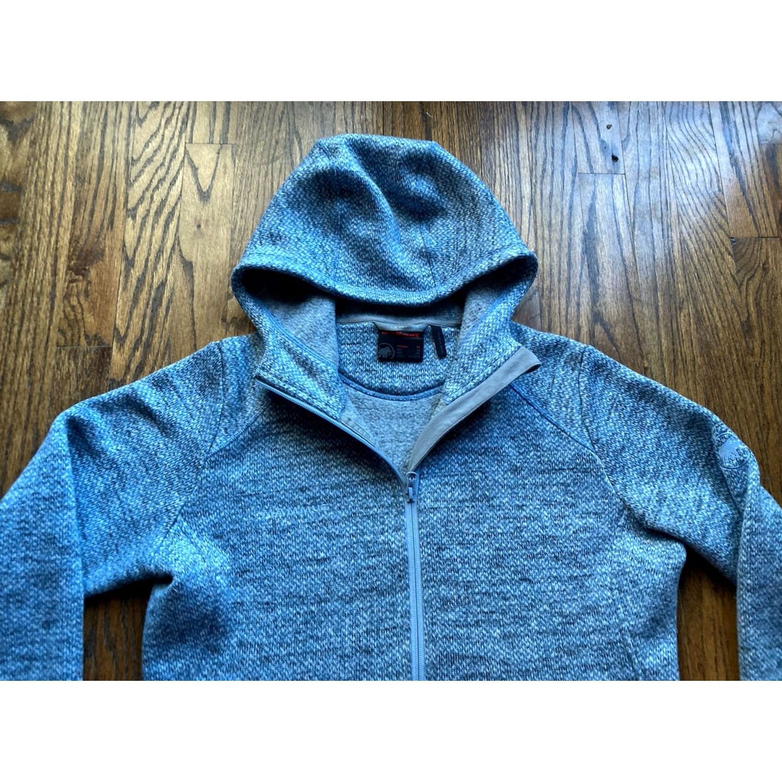 Mammut Mammut Jacket Womens XL Light Blue Fleece Hooded Full Zip Kachemak Size XL / US 12-14 / IT 48-50 - 4 Thumbnail