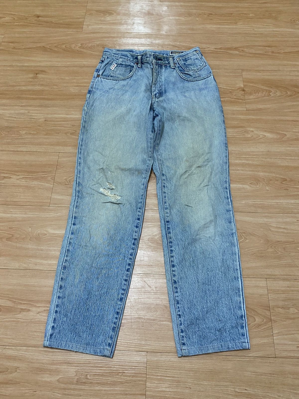 Edwin × Vintage Vintage edwin 5 pocket nouveau distressed denim Size US 30 / EU 46 - 1 Thumbnail