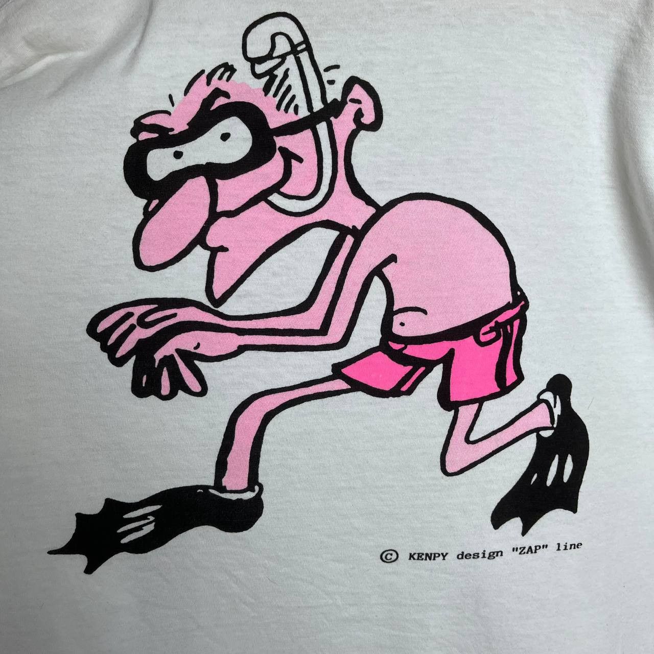 Vintage KENPY design ZAP line Funny Humor Ironic Print Tshirt Size US XL / EU 56 / 4 - 13 Thumbnail