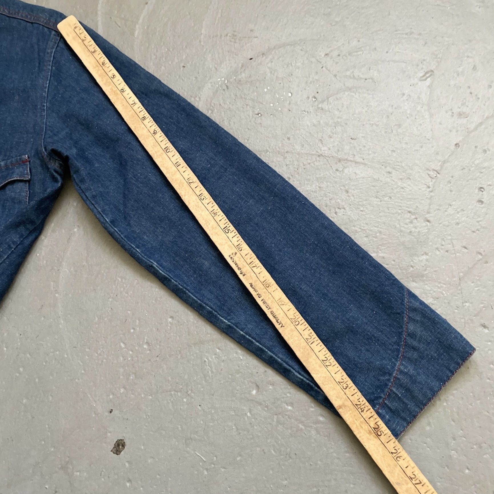 Levi's VINTAGE Levi’s Engineer Band Collar Chore Work Jacket 1990s Men’s L Blue Engineer 90s Workwear Mens Jacket Size US L / EU 52-54 / 3 - 7 Thumbnail