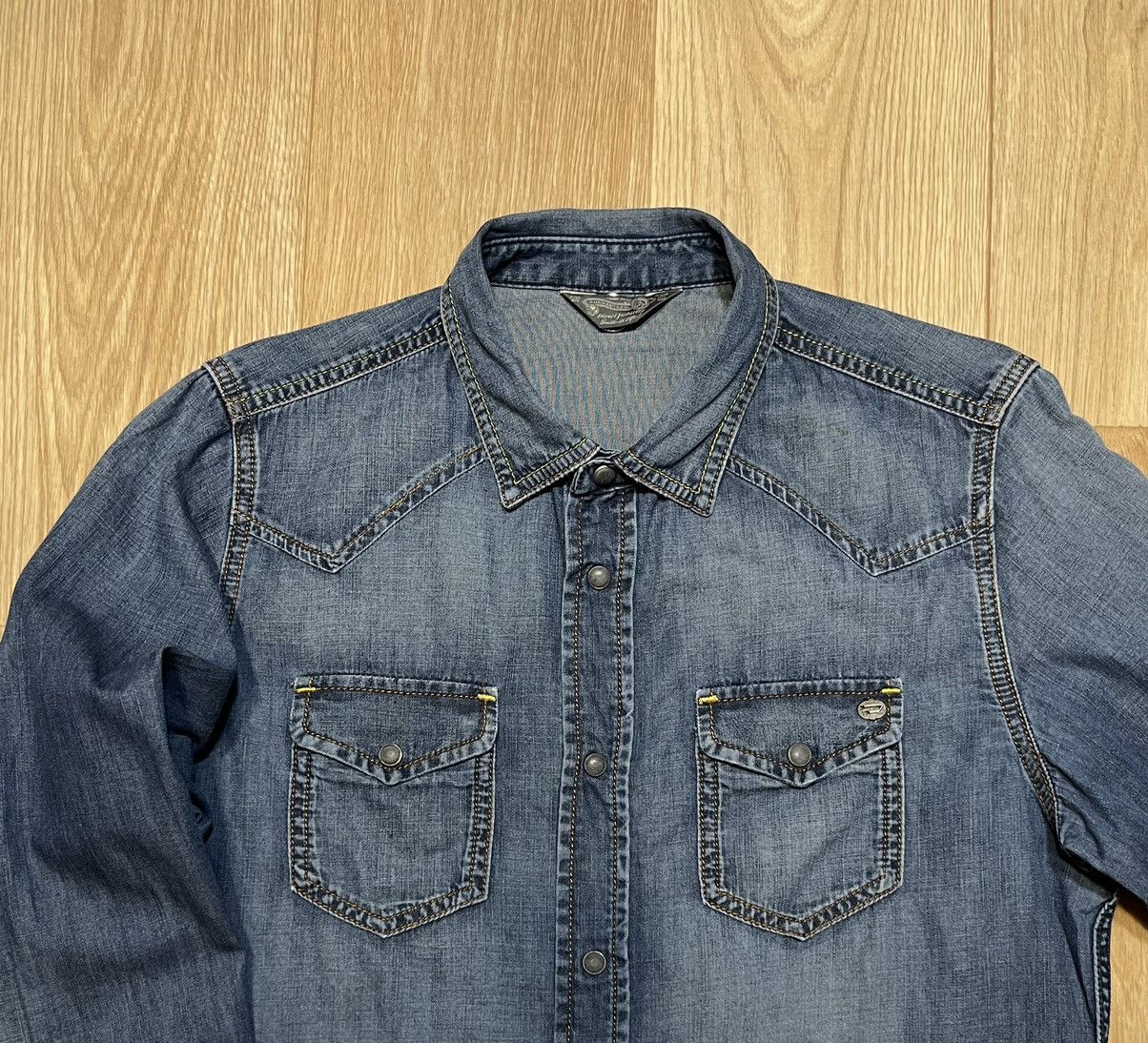 Diesel Diesel Denim Shirt Size US M / EU 48-50 / 2 - 2 Thumbnail