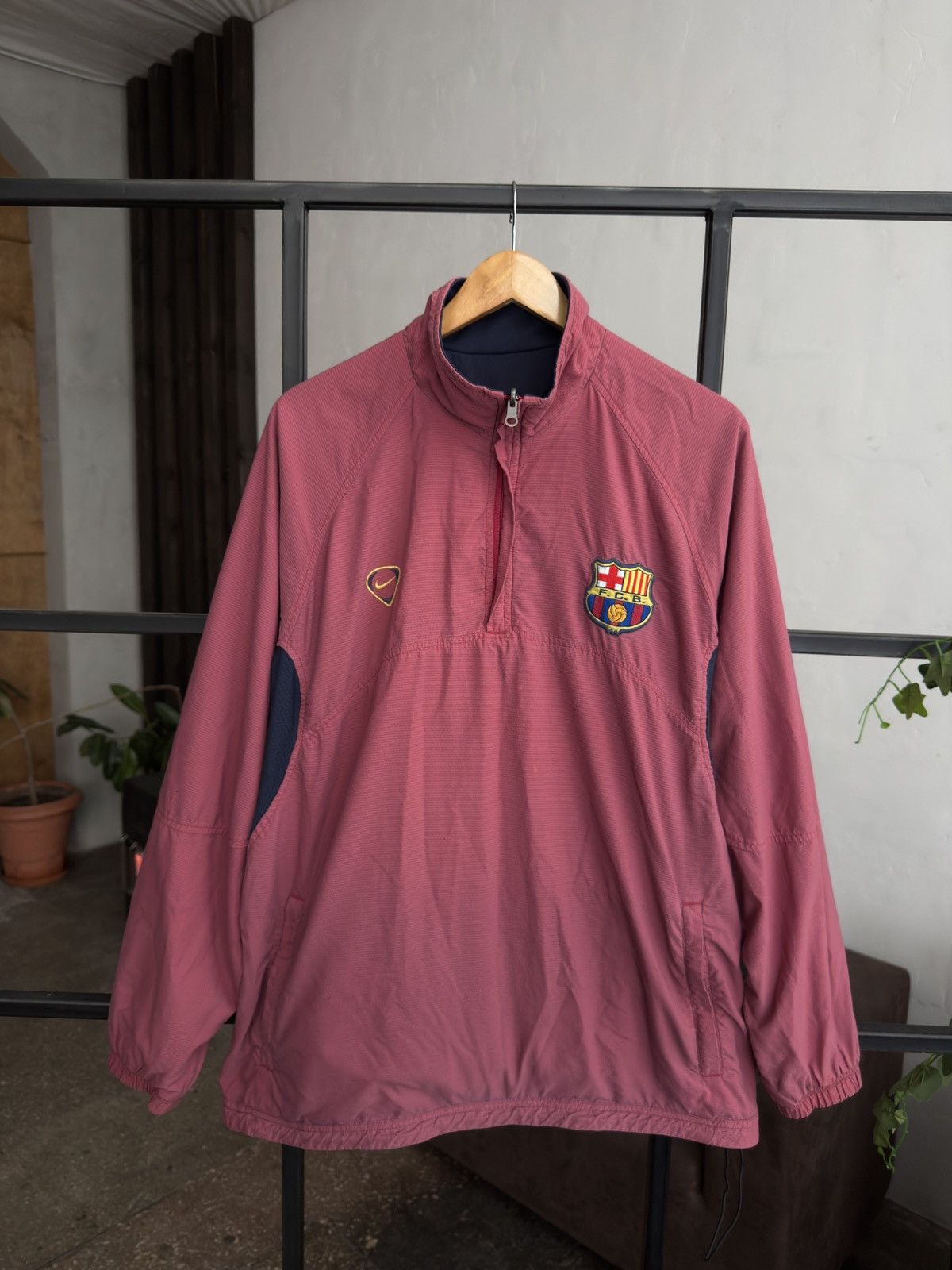 Nike Vintage Nike FC Barcelona Football Jacket Soccer Track Top Size US L / EU 52-54 / 3 - 12 Thumbnail