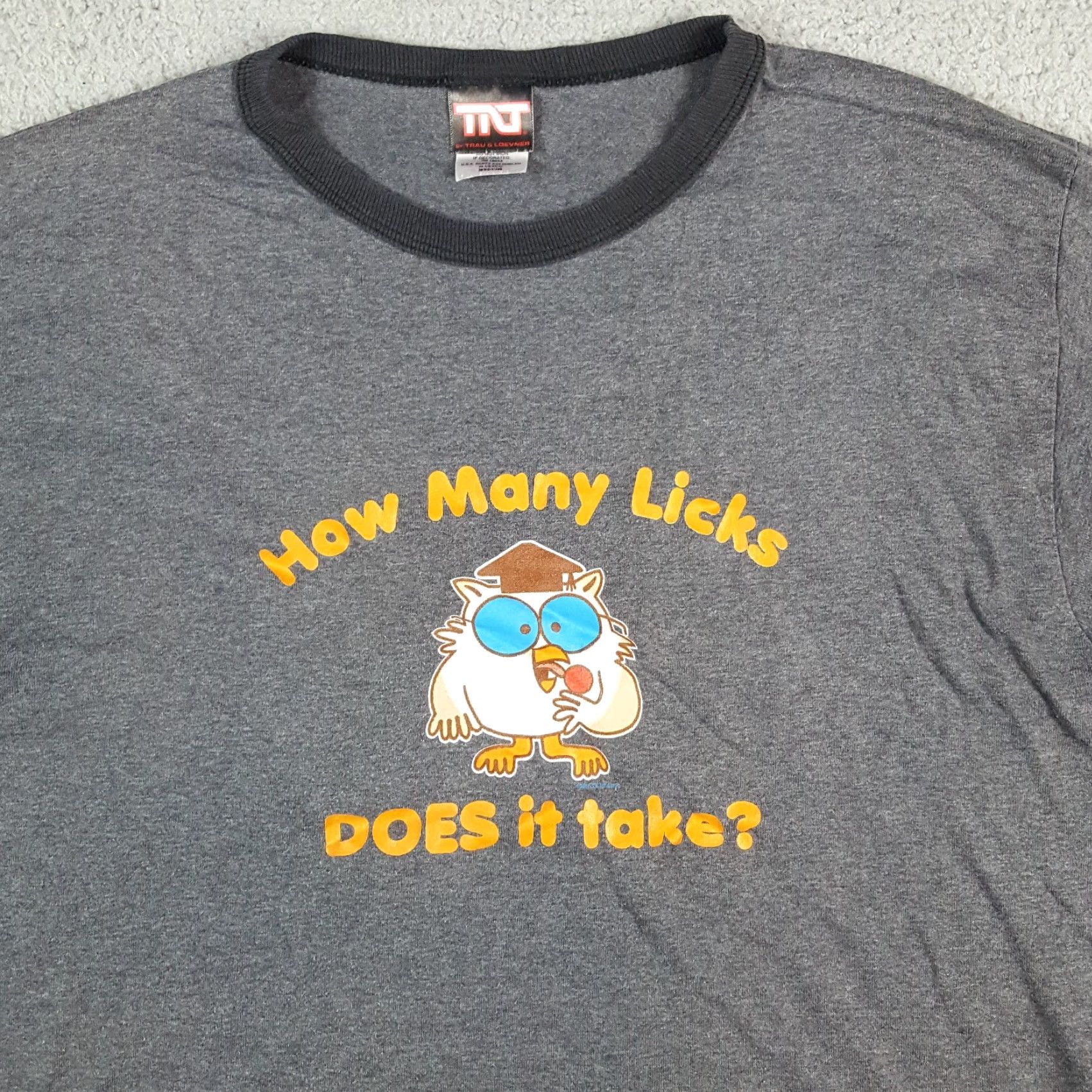 Etro VINTAGE TNT How Many Licks Tootsie Pop Candy Ringer Size S Owl Retro T Shirt Size US S / EU 44-46 / 1 - 2 Thumbnail