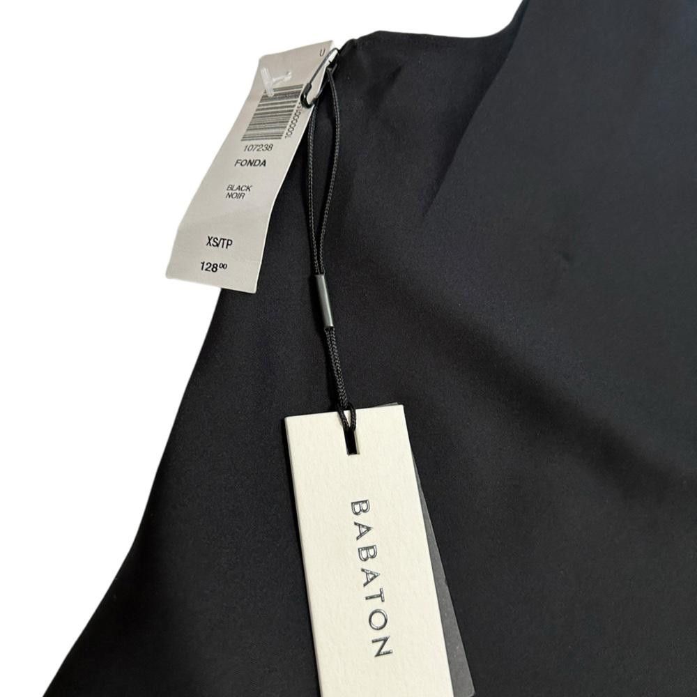 Aritzia Babaton l NWT Fonda Black Midi Slip Dress XS Size XS / US 0-2 / IT 36-38 - 8 Thumbnail