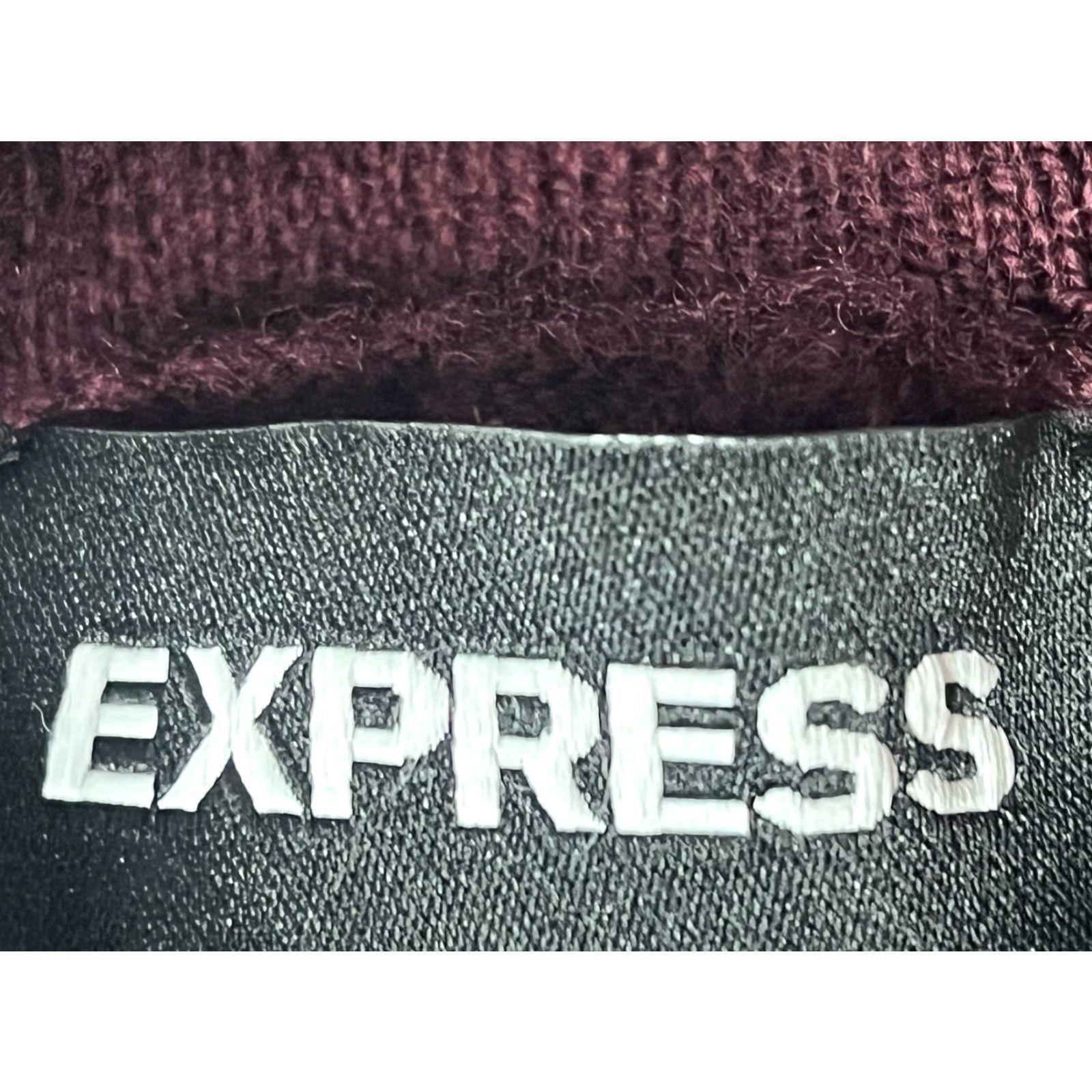 Express Express Men's Small Burgundy Merino Wool Sweater Long Sleeve Crew Neck Pullover Size US S / EU 44-46 / 1 - 6 Thumbnail