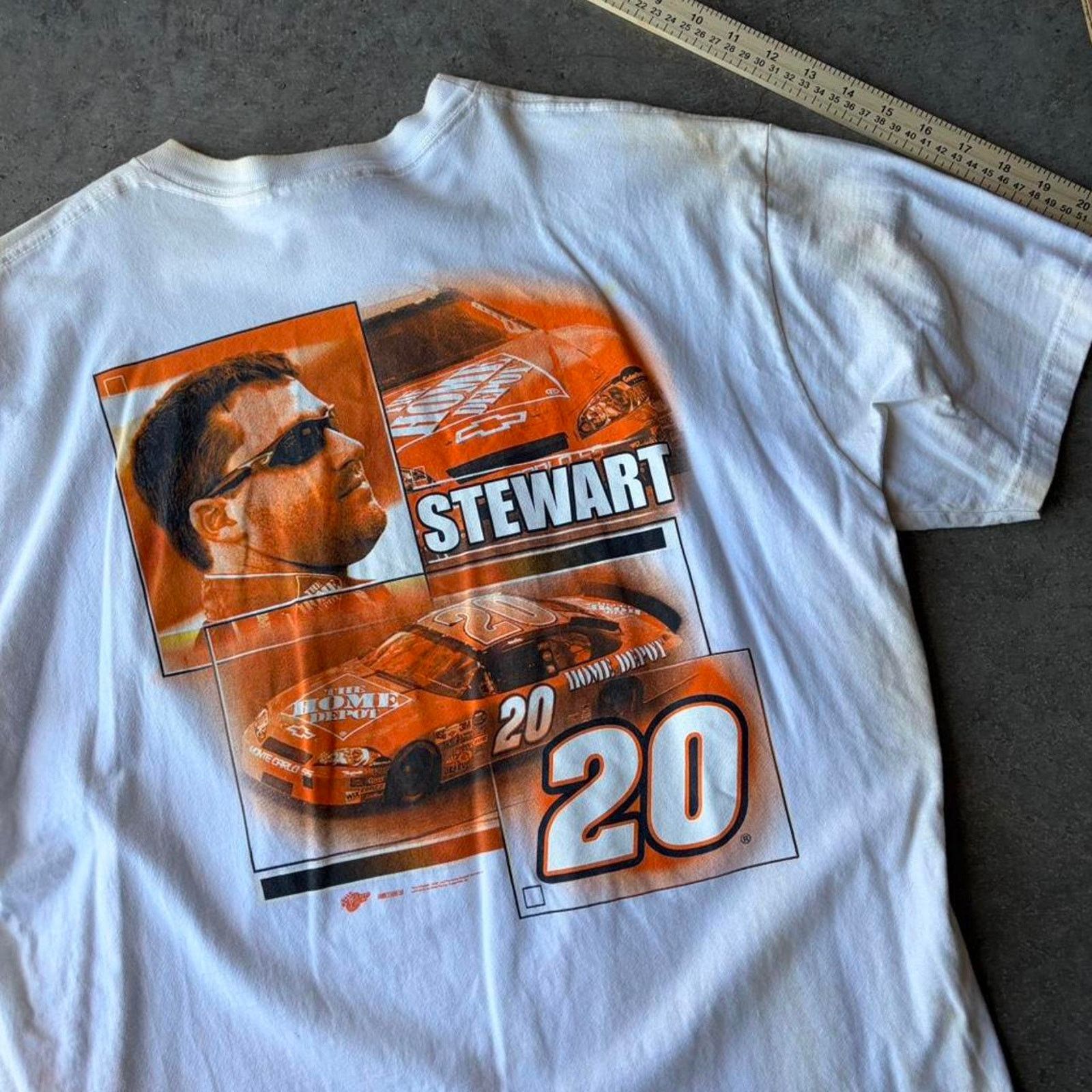 NASCAR 2000s tony stewart nascar tee Size US XL / EU 56 / 4 - 3 Thumbnail
