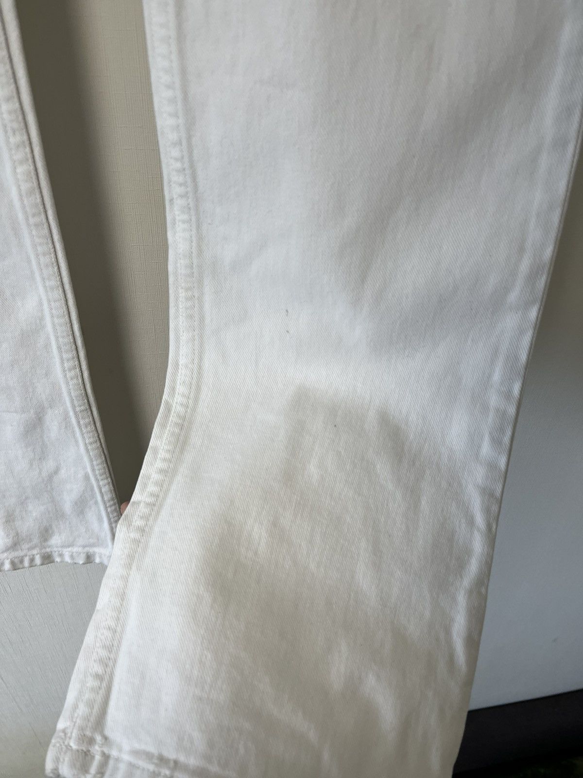 Helmut Lang × Prada × Vintage Helmut Lang Vintage Broken Denim White Jeans Size US 28 / EU 44 - 7 Thumbnail