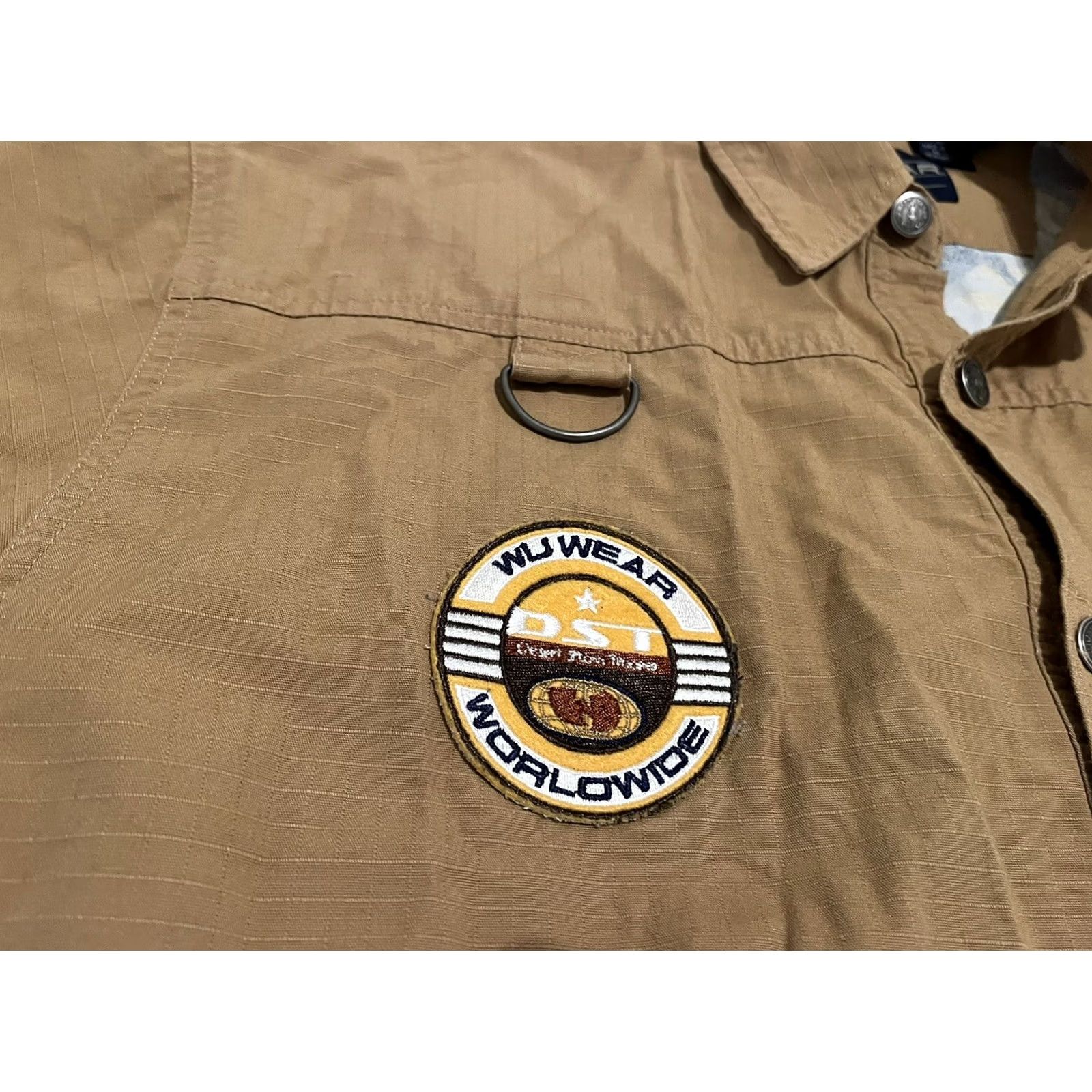 Vintage VINTAGE Wu-Wear Wu-Tang Long Sleeve Button-Up Shirt Brown Camo XL Mens 90s Wu-Tang Camouflage Cotton Knit Shirt Size US XL / EU 56 / 4 - 4 Thumbnail