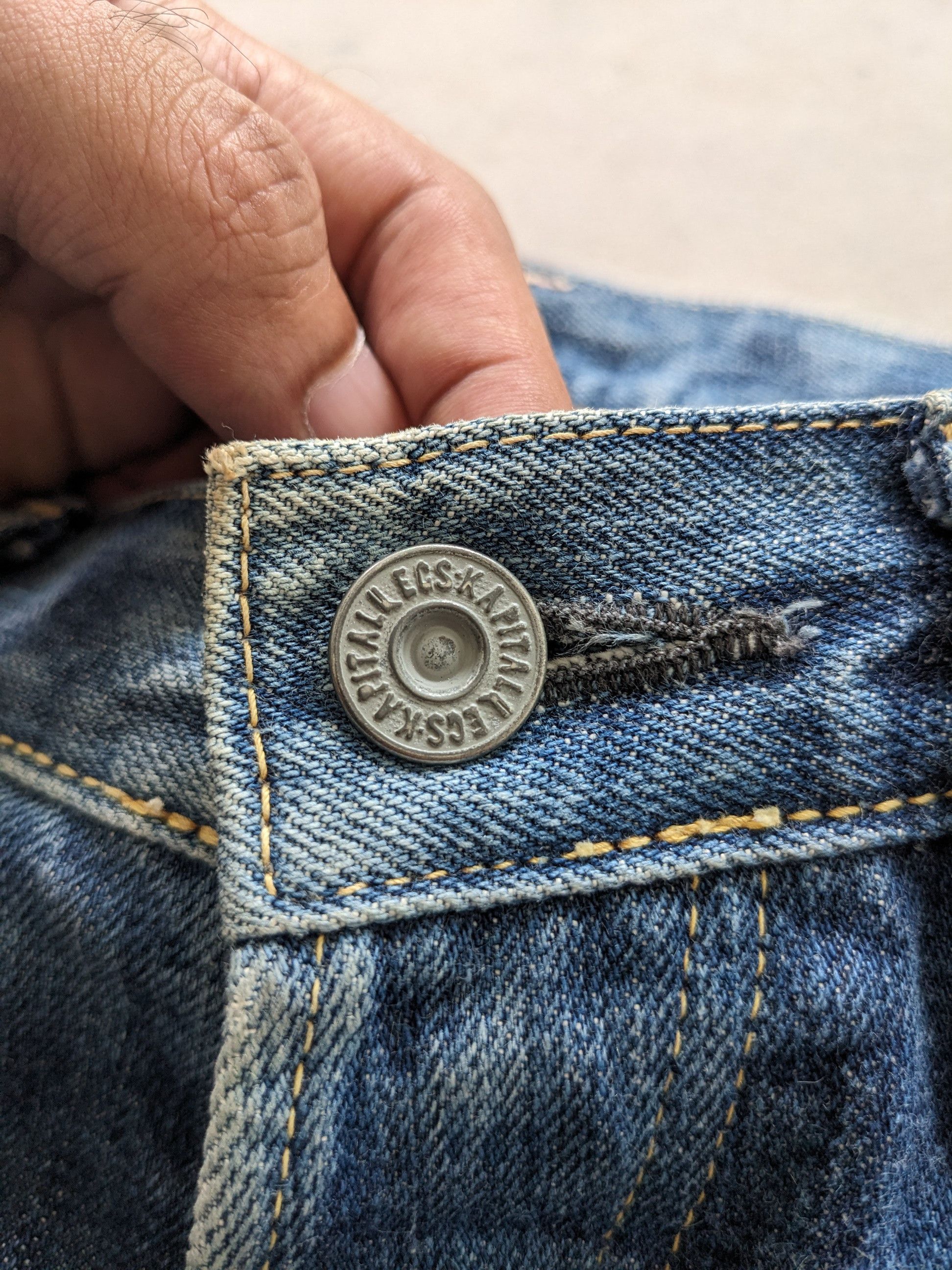 Kapital BEST OFFER 💥 Vintage Kapital Boro Jeans Selvedge Size 29 Size US 29 - 15 Thumbnail