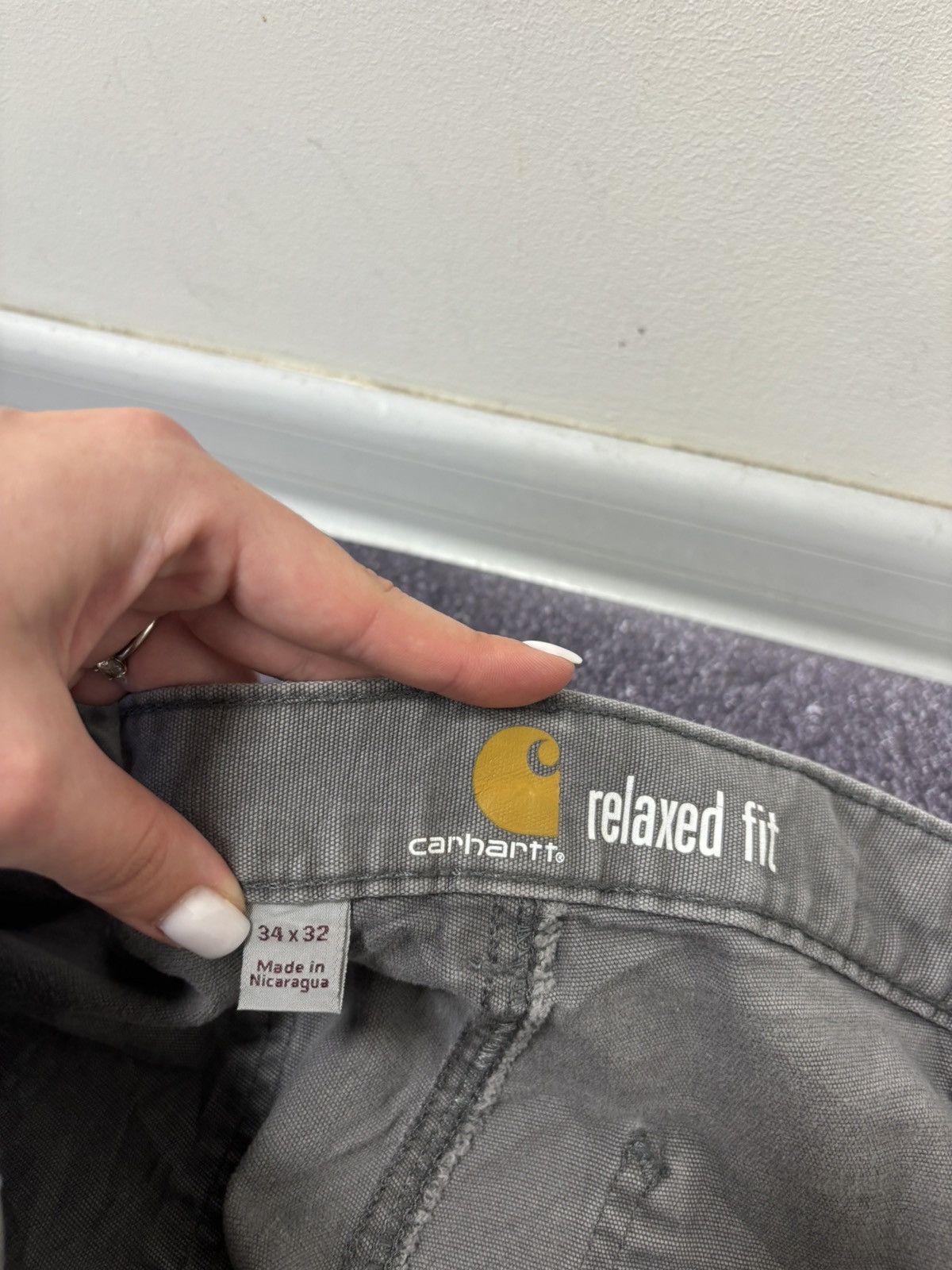 Carhartt Vintage Carhartt Y2K Relaxed Fit Workwear Gray Baggy Pants Size US 34 / EU 50 - 14 Thumbnail
