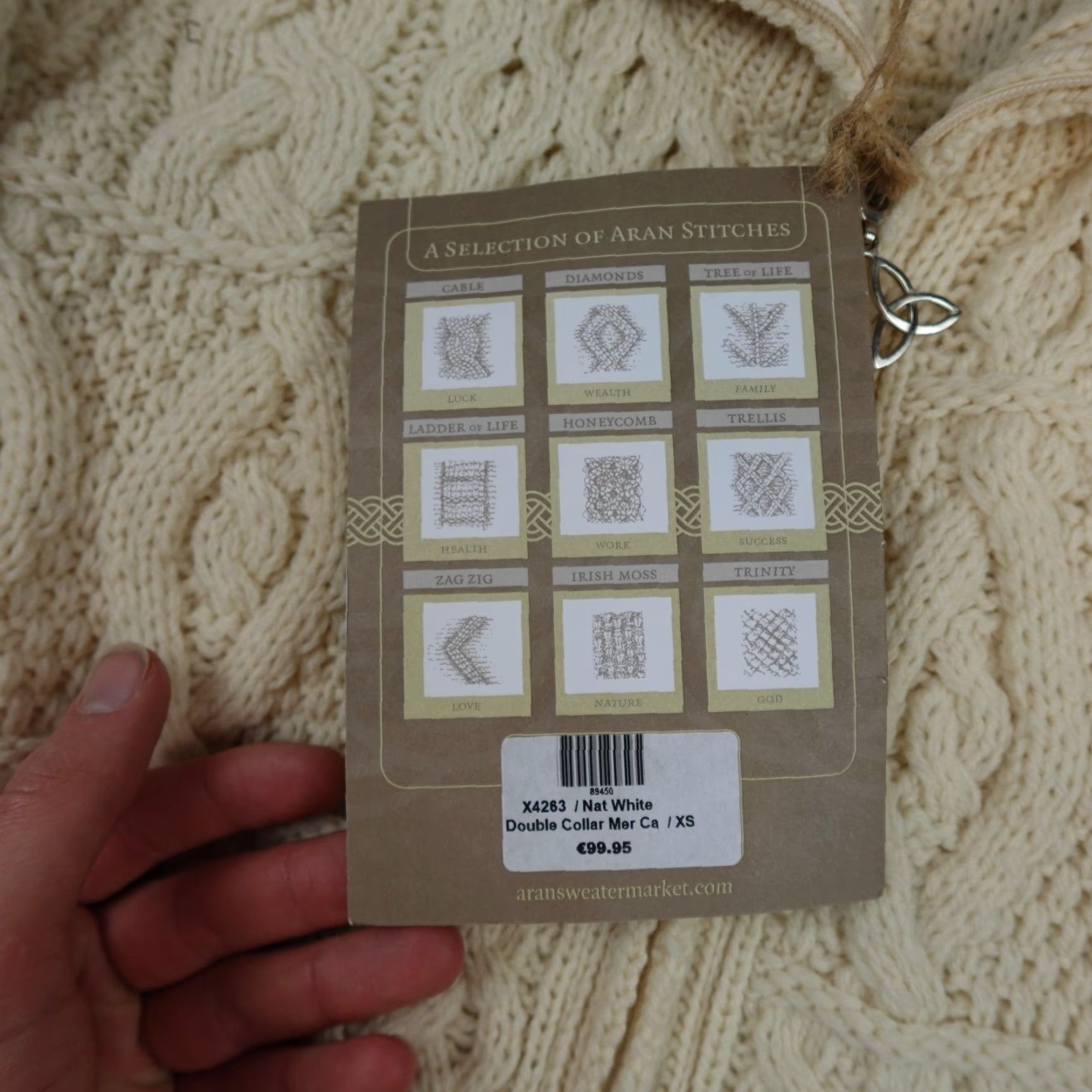 Aran Sweater Market Sweater Womens XS Merino Wool main image 2