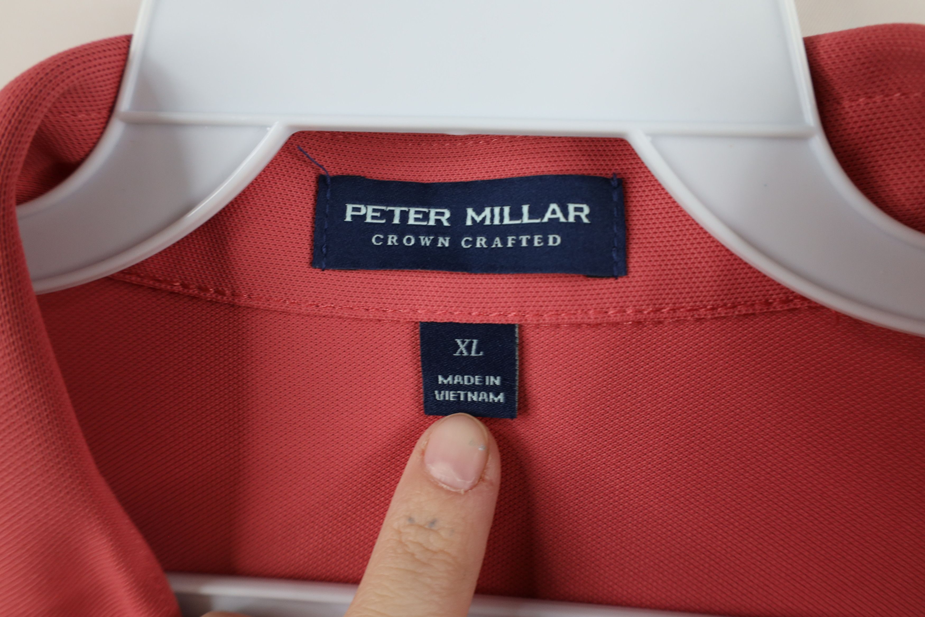 Vintage Peter Millar Crown Crafted Short Sleeve Golf Polo Shirt Pink Size US XL / EU 56 / 4 - 6 Thumbnail