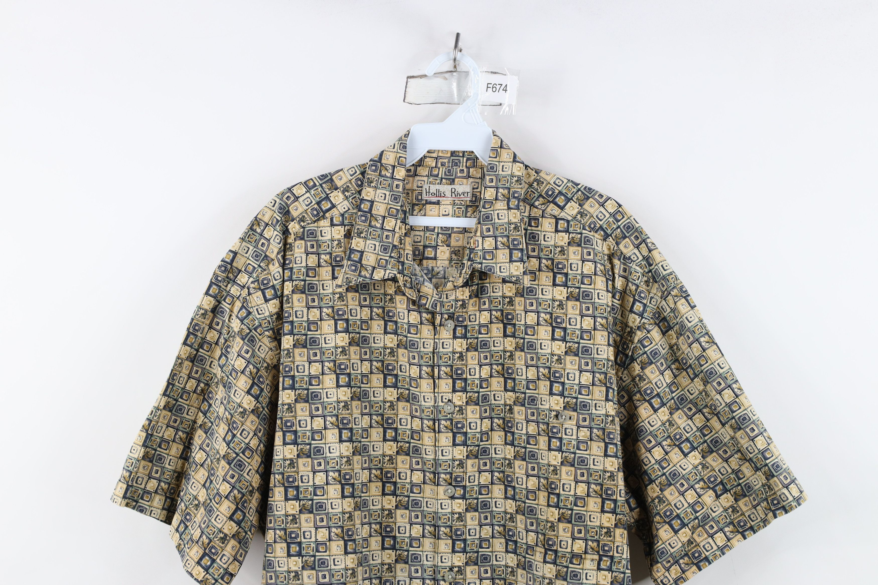 Vintage Vintage 90s Streetwear Checkered Short Sleeve Button Shirt Size US XL / EU 56 / 4 - 2 Thumbnail