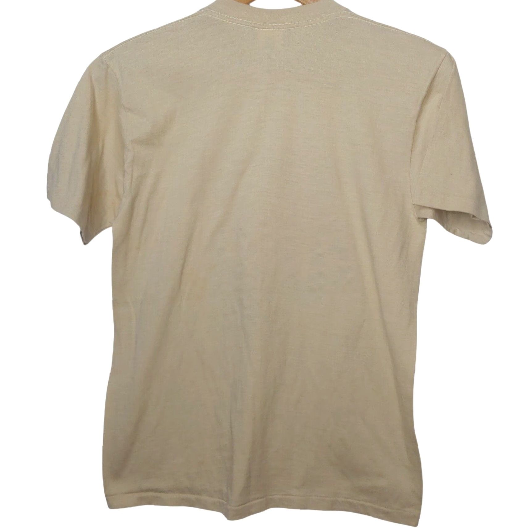 Vintage VINTAGE Hunter T Shirt Single Stitch Tan Deer Smoking Hunting Camp Funny Graphic Shirt Mens L Beige Size US L / EU 52-54 / 3 - 3 Thumbnail