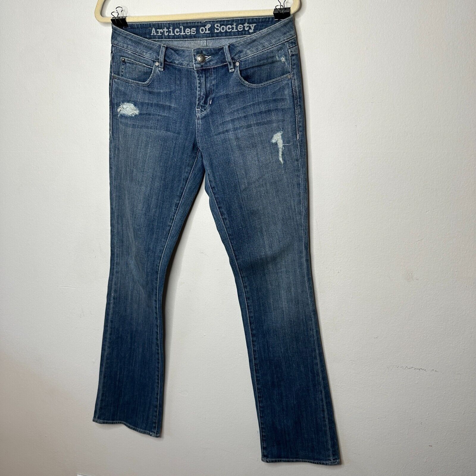 Other Articles of Society Kendra Distressed Jean Two Back Pocket 2 Size 26" / US 2 / IT 38 - 3 Thumbnail