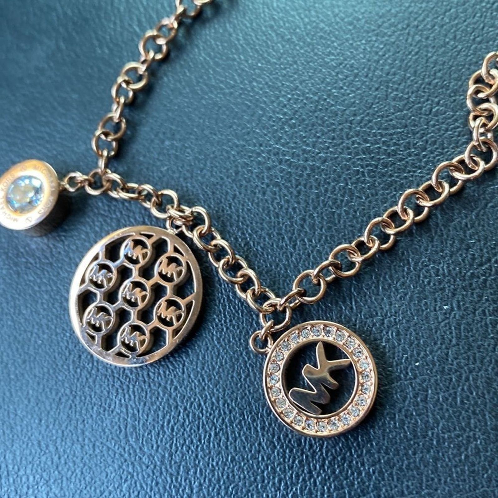Michael Kors NWT Michael Kors- Rare Rose Gold Color Charm Bracelet Size ONE SIZE - 1 Thumbnail