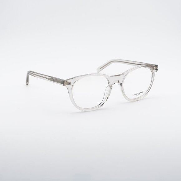 Saint Laurent Paris Saint Laurent SL471 004 Round Eyeglasses Transparent Beige Size ONE SIZE - 3 Thumbnail