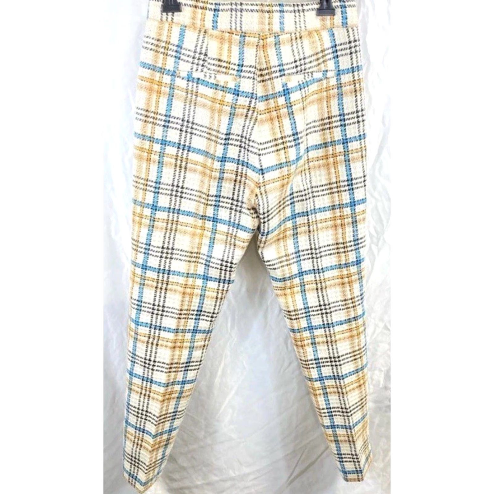 MSGM MSGM Milano Women Pants Beige Multicolor Plaid Stripe Dress Pants 42 US 14 Mens, Womens Size 28" / US 6 / IT 42 - 2 Thumbnail