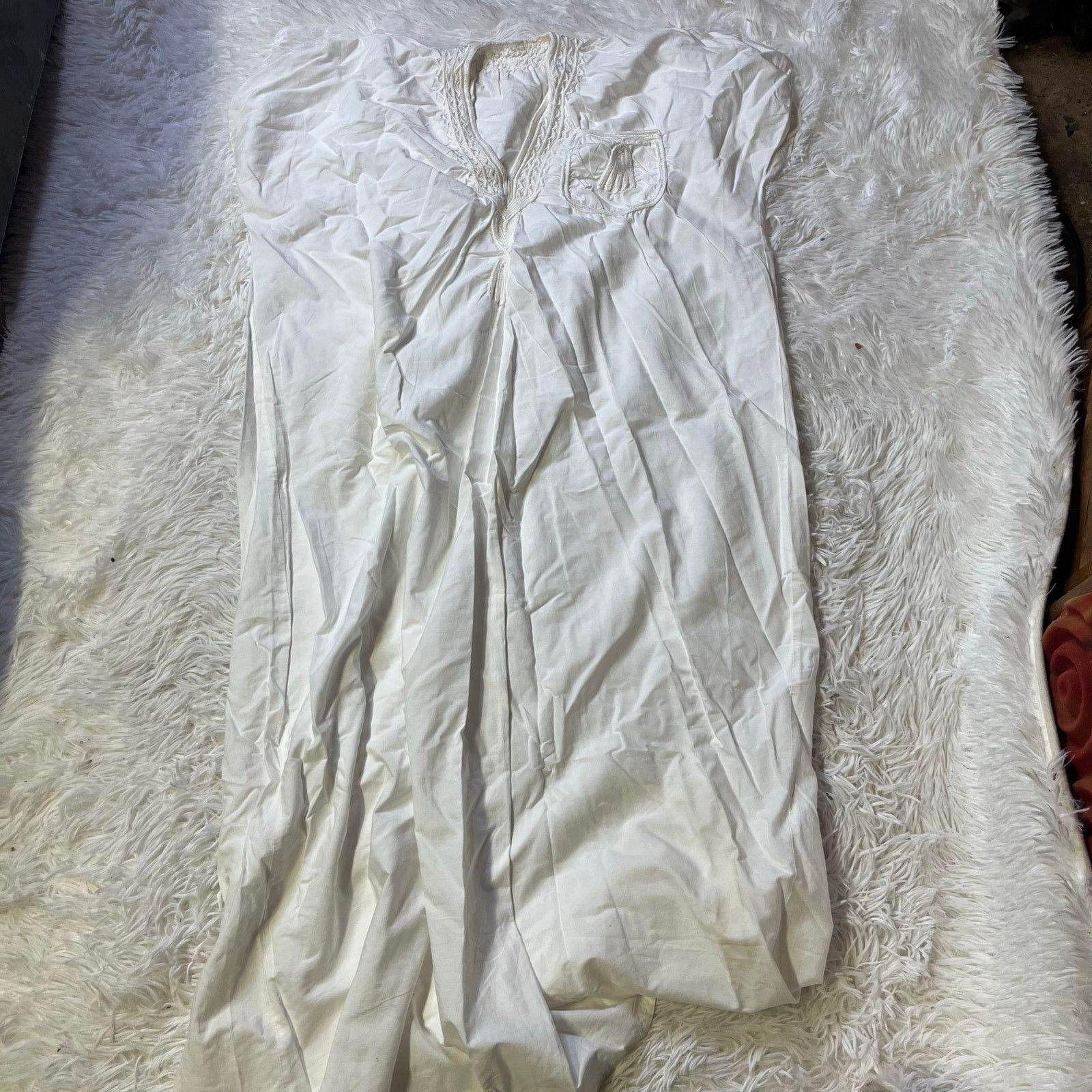Other Lot of 2 African ladies embroidered Bazin dress loose XL Size XL / US 12-14 / IT 48-50 - 6 Thumbnail