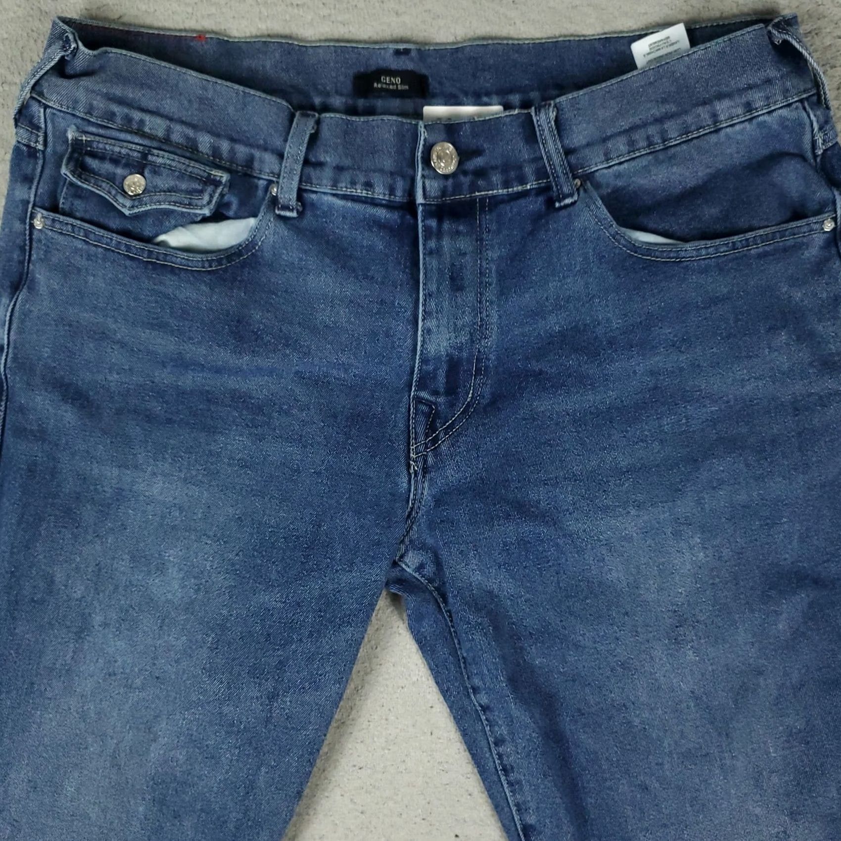 True Religion True Religion Jeans Mens 38x31 Blue Relaxed Slim Straight Pants Shirt Size US 38 / EU 54 - 2 Thumbnail