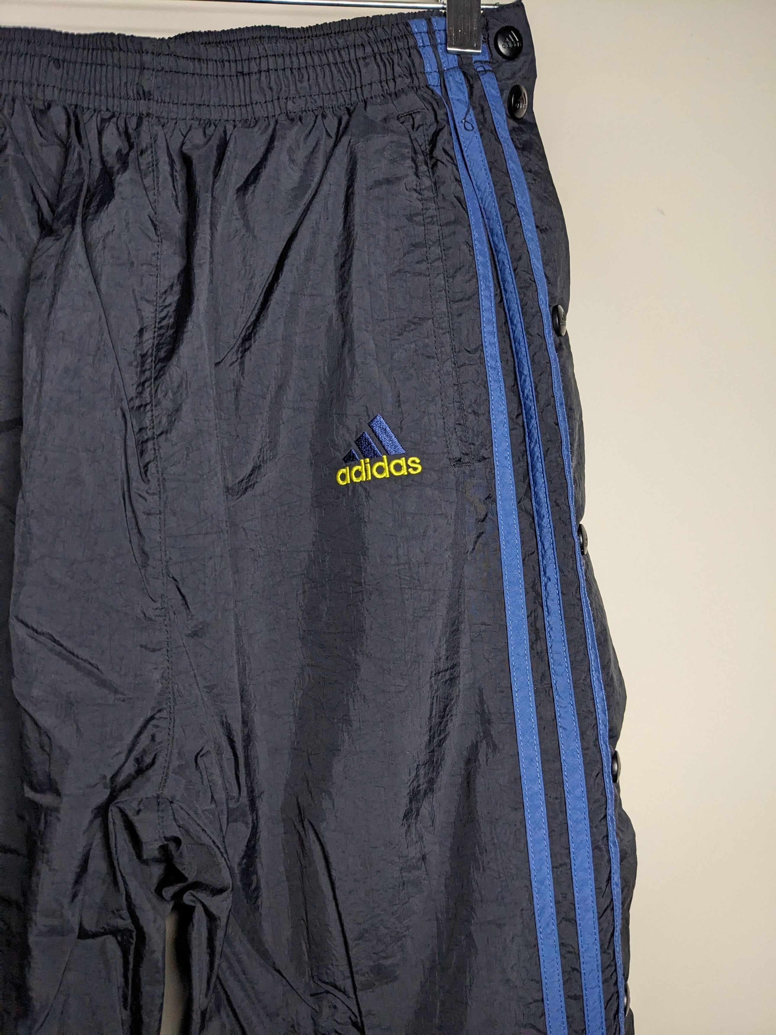 Adidas VTG 90s Adidas Tearaway Track Pants Mens Medium 3 Stripes Size US 28 / EU 44 - 4 Thumbnail
