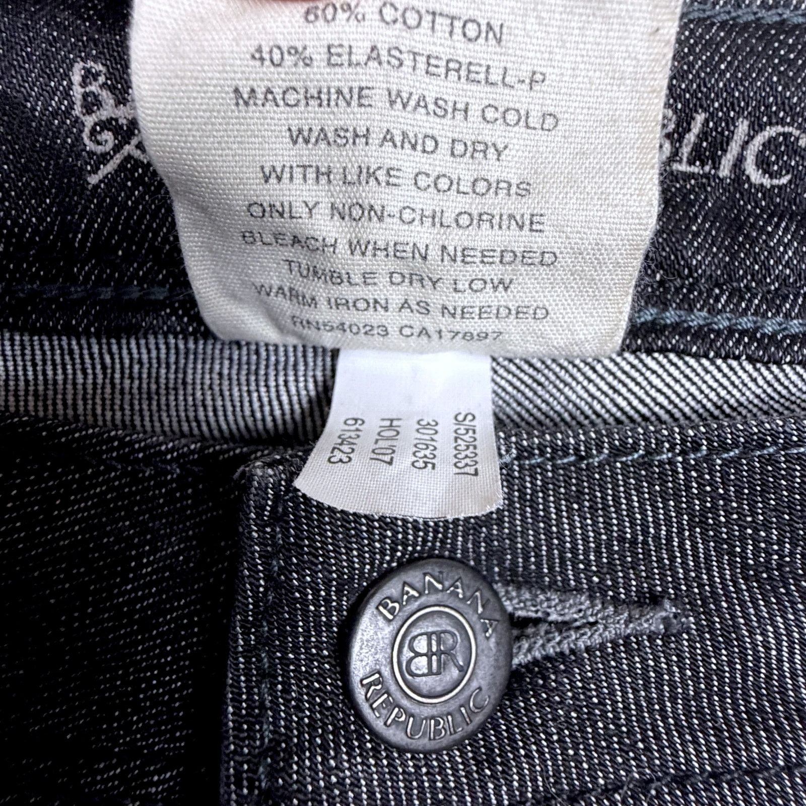 Banana Republic Vtg Y2K Banana Republic Dark Wash Bootcut Jeans Women's 8P Size 30" / US 8 / IT 44 - 7 Thumbnail