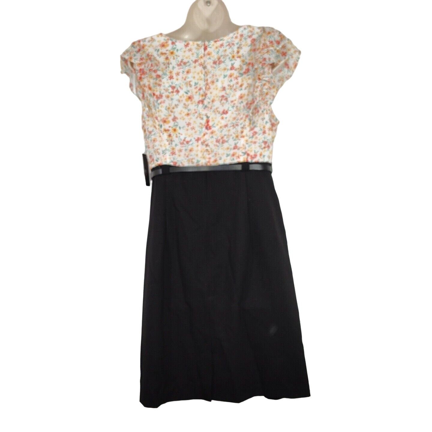 Alyx Alyx White Orange Black Belted Ruffle Sheath Dress Size 12 Size XL / US 12-14 / IT 48-50 - 7 Thumbnail