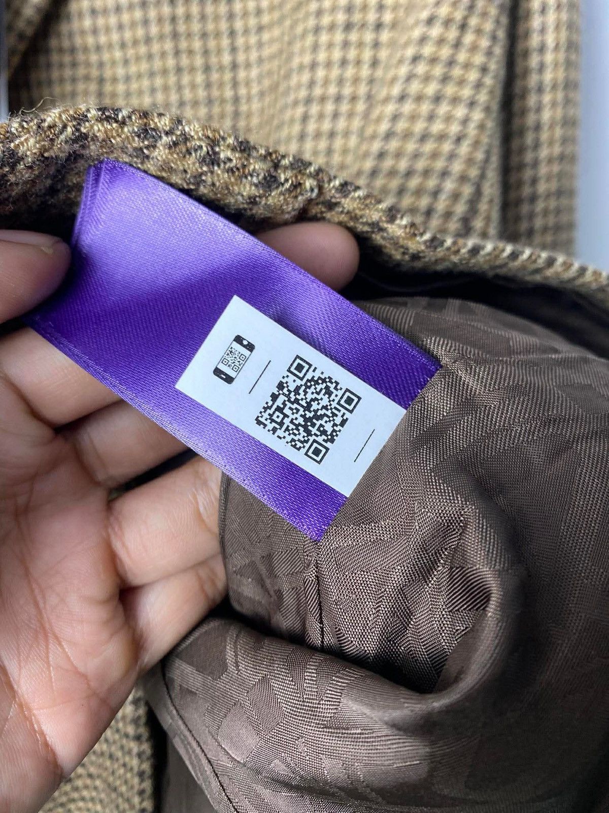Ralph Lauren Purple Label Polo Ralph Lauren Purple Label Adryan Blazer in Brown Tweed Size 40S - 11 Thumbnail