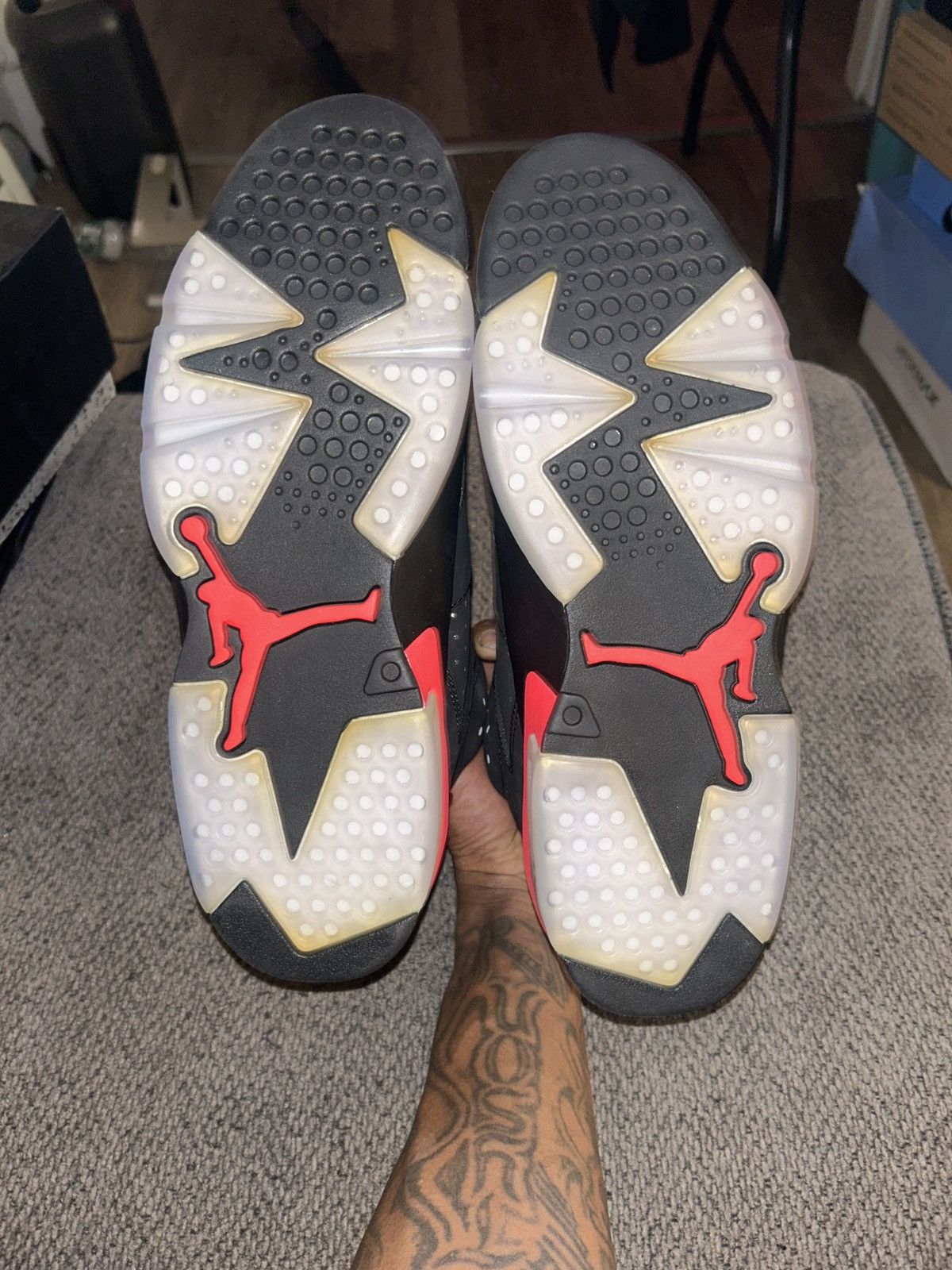 Nike 2014 DS JORDAN 6 INFRARED SIZE 11 Size US 11 / EU 44 - 4 Thumbnail