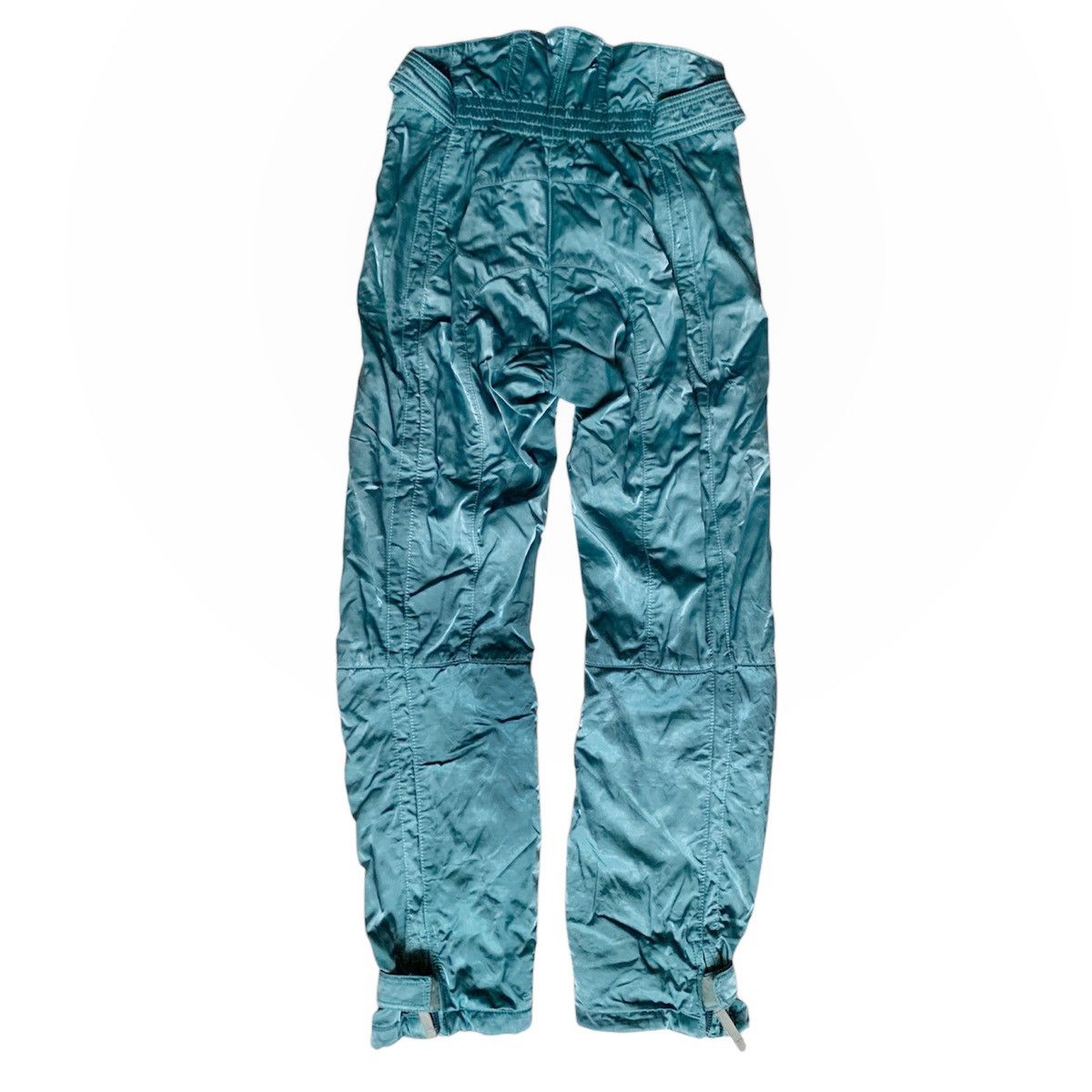 99%IS- × Vintage 🧿SHIMMERED NYLON ASTRONAUT SKI PANTS IN LIGHT BLUE Size US 32 / EU 48 - 7 Thumbnail
