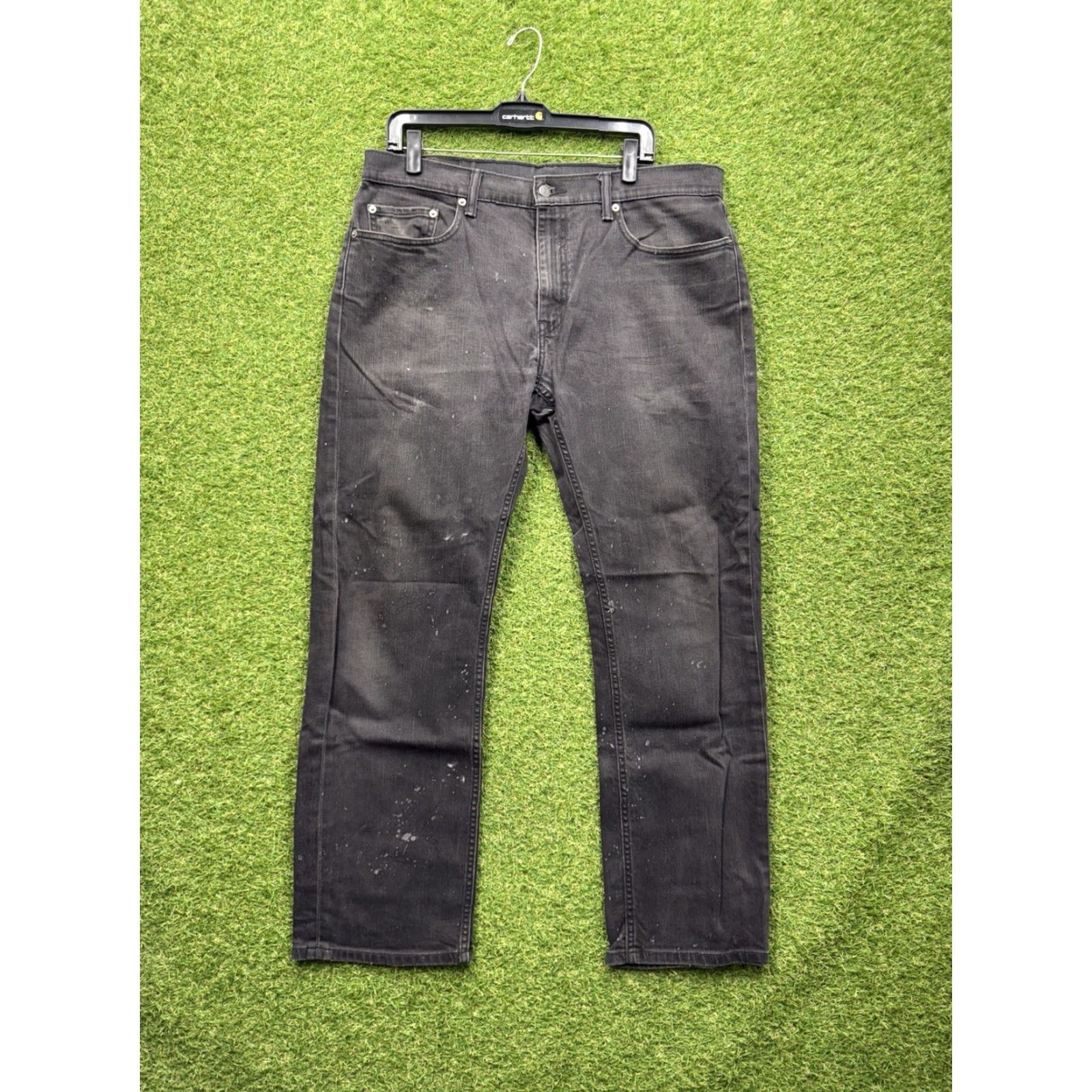 Levi's Levi's 559 Jeans Mens 36x32 Relaxed Straight Black Denim Dark Wash Workwear 90s, Grunge, USA, Faded, Baggy, Loose Mens Size US 36 / EU 52 - 2 Thumbnail