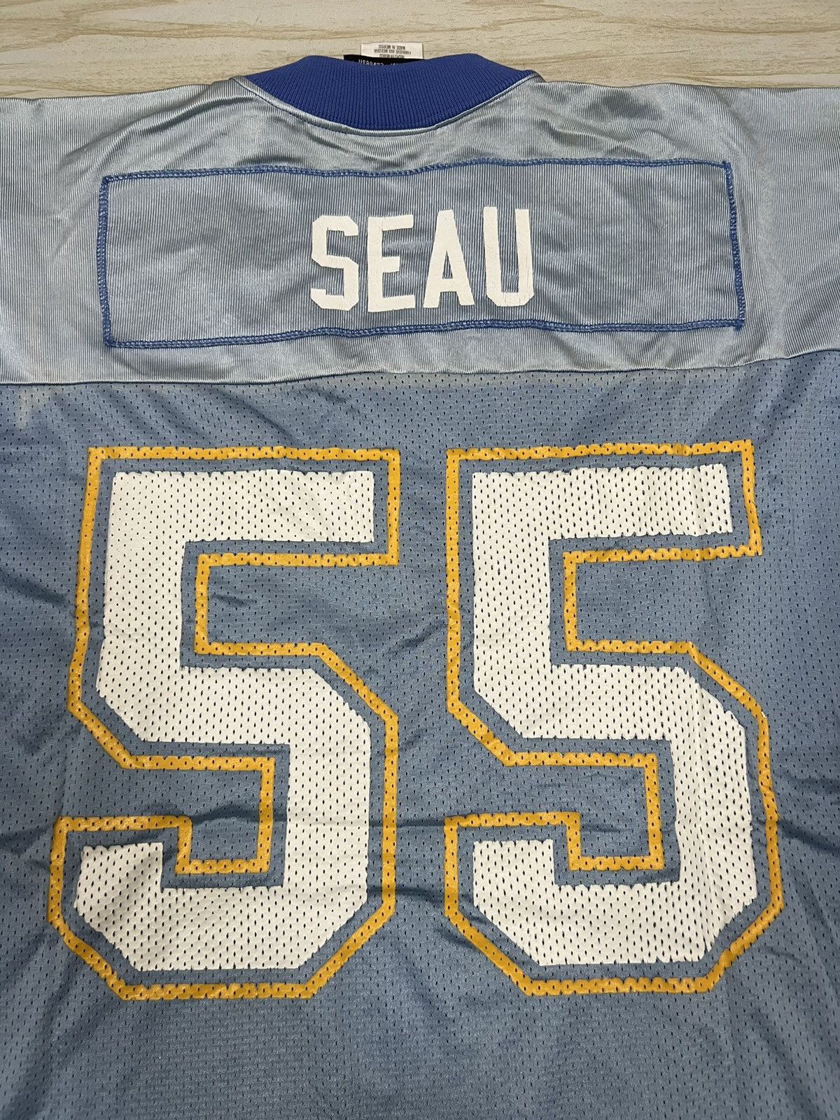 Vintage Adidas 00s Chargers San Diego Seau Vintage Jersey Size US XXL / EU 58 / 5 - 11 Thumbnail