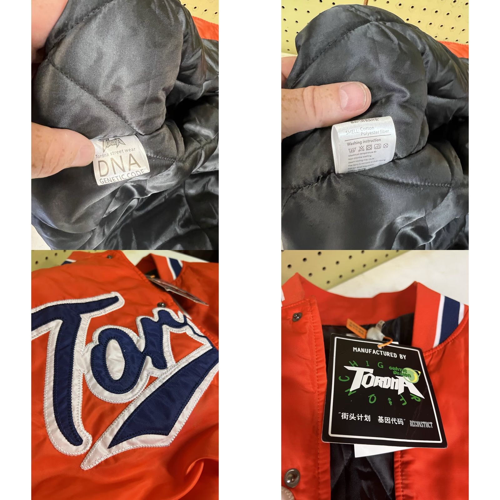 Vintage TORDNA DNA Bomber Jacket Snap Orange M Unisex Adults Women’s Baseball Winter NWT New Personalization Available Stadium Streetwear Mid-Length Size US M / EU 48-50 / 2 - 9 Thumbnail