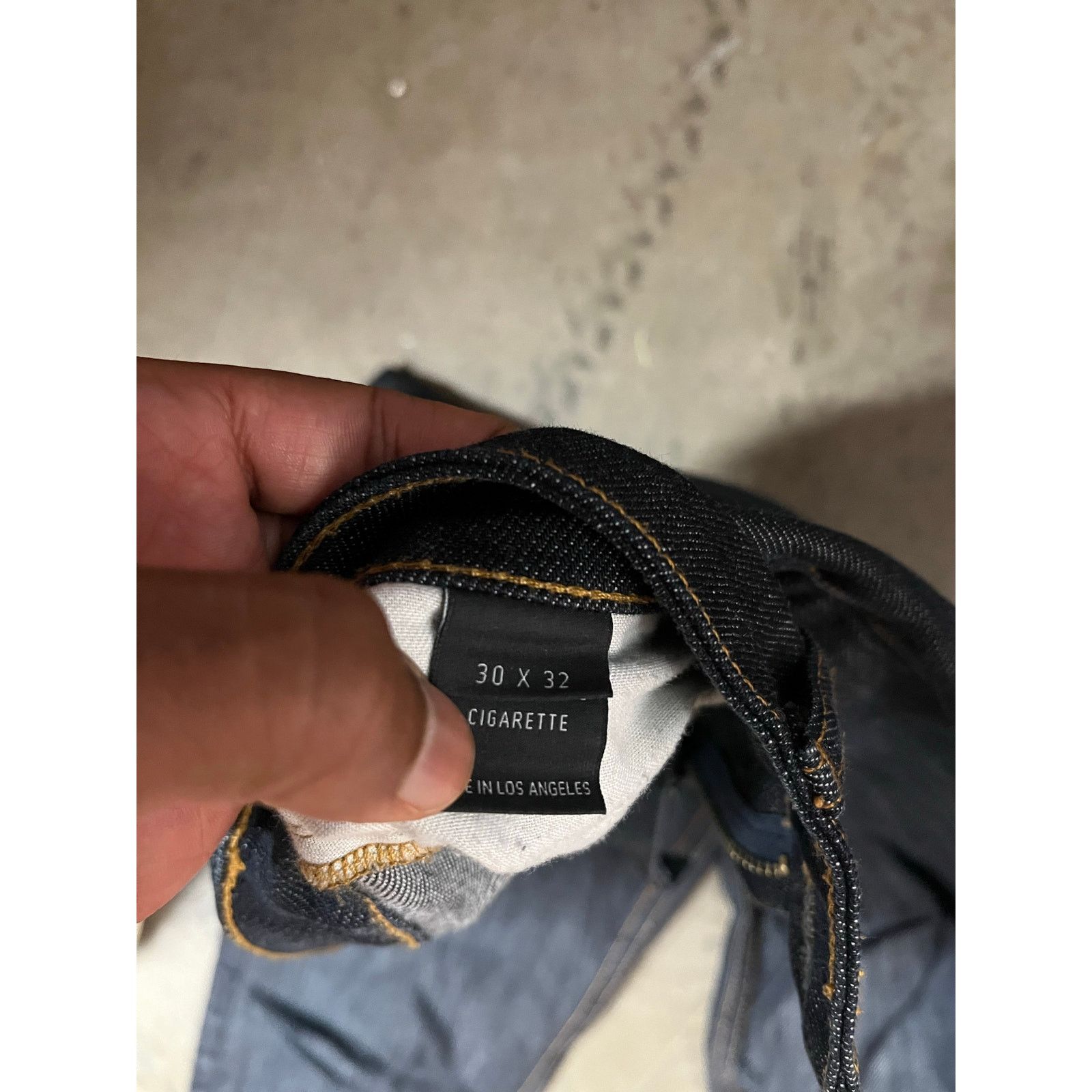 DSTLD DSTLD- Slim Dark Wash Resin Timber Stitch /30x32 Size US 30 / EU 46 - 8 Thumbnail