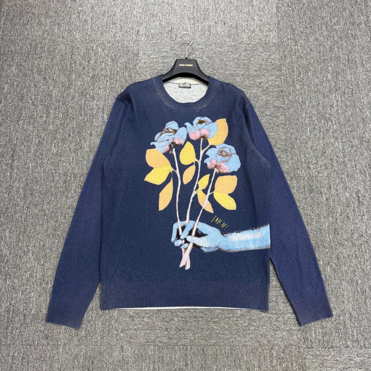 Dior Dior Floral Wool Sweater L 98 New Size US L / EU 52-54 / 3 - 1 Thumbnail