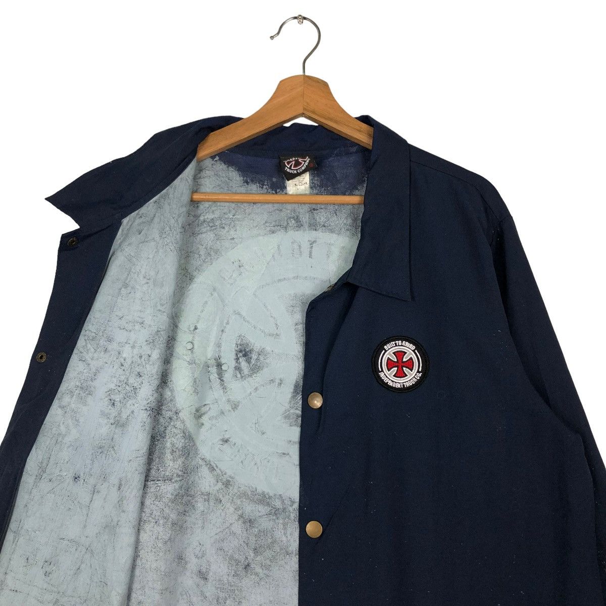Independent Trading Co. 🔥VINTAGE BUTTON JACKET INDEPENDENT TRUCK CO BIG LOGO Size US M / EU 48-50 / 2 - 12 Thumbnail