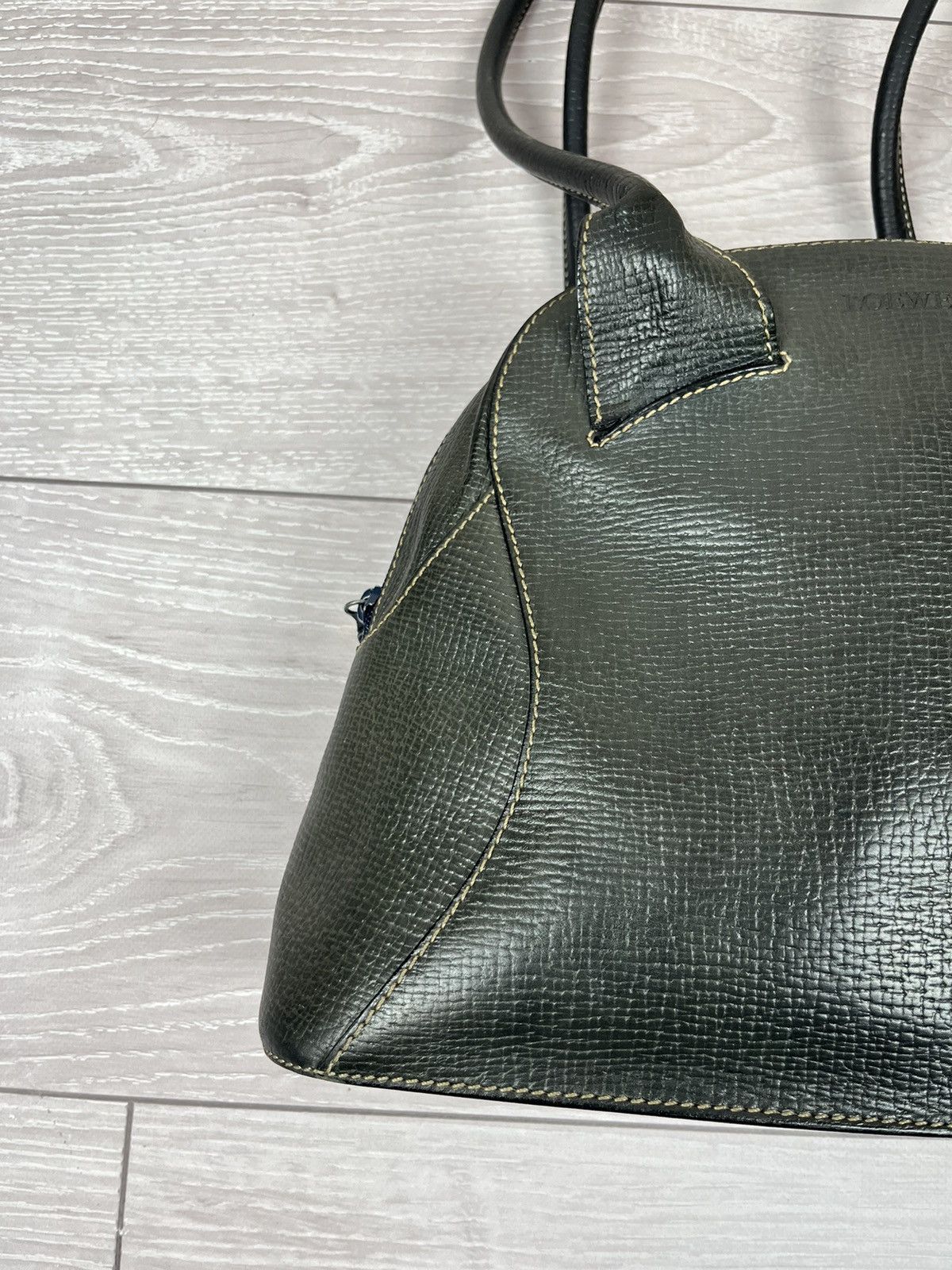 Loewe Loewe Vintage 80s Luxury Leather Shoulder Bag Womens Size ONE SIZE - 5 Thumbnail