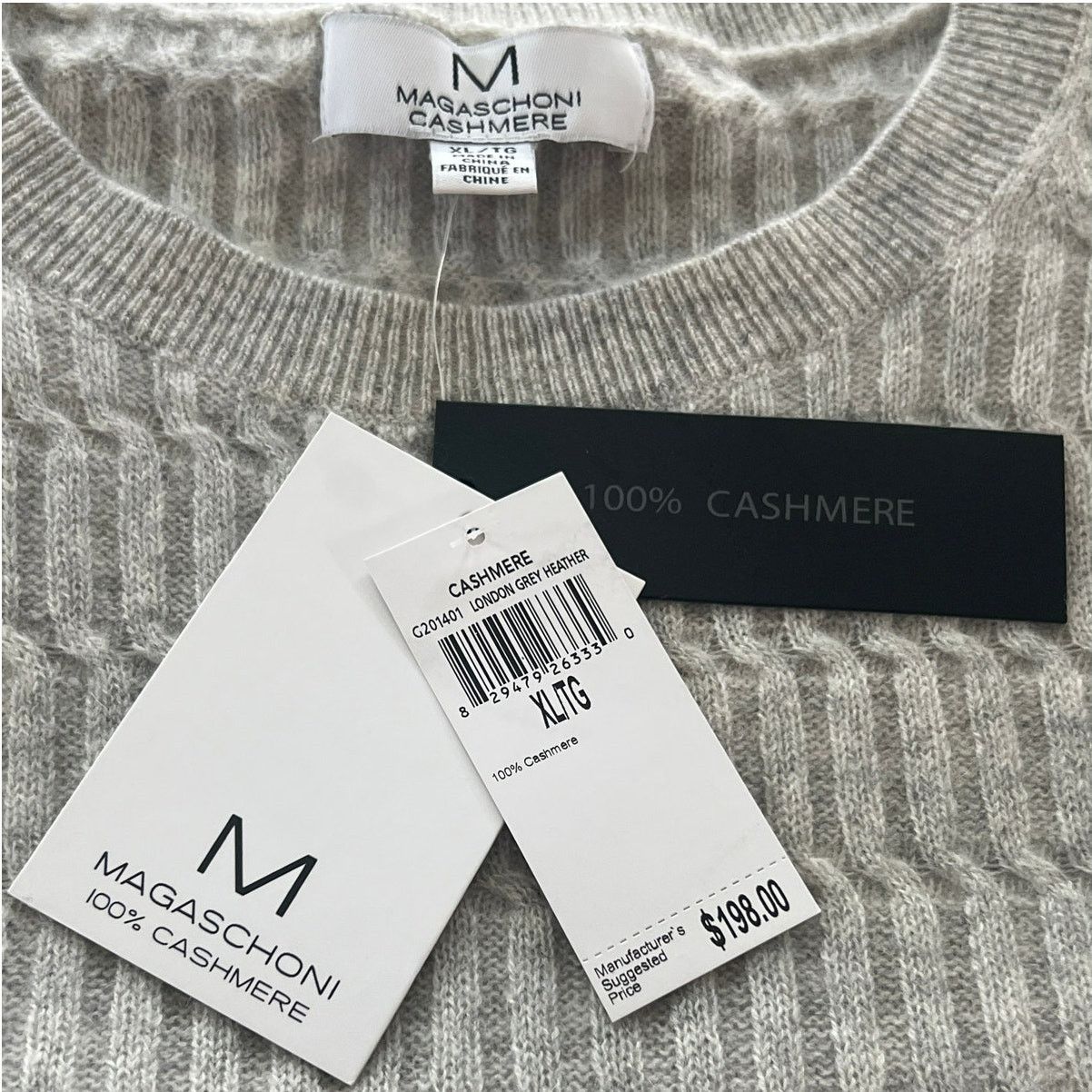 Magaschoni NWT Magaschoni Cashmere London Grey Sweater XL Size XL / US 12-14 / IT 48-50 - 6 Thumbnail