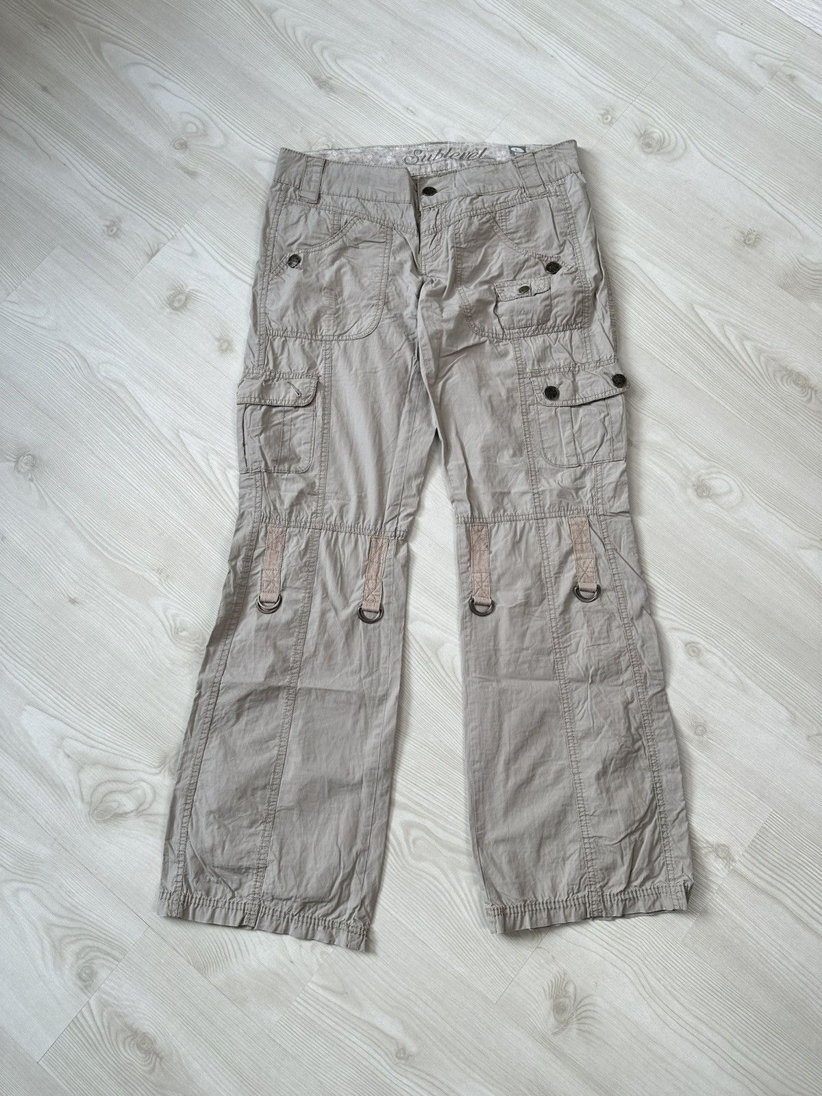 14th Addiction × Japanese Brand Vintage Y2k Cargo Baggy Pants Womens Streetwear Size 32" / US 10 / IT 46 - 1 Thumbnail