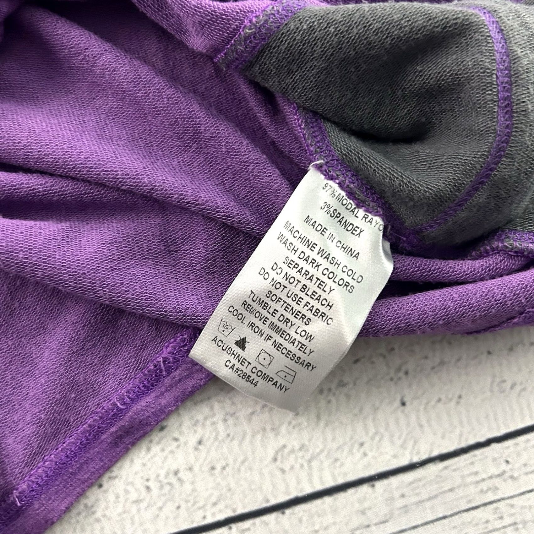 Footjoy FootJoy FJ Modal Pullover Hoodie Golf Sweatshirt Women's Medium Purple Gray Hoodie Womens M Purple Gray Modal Golf Size M / US 6-8 / IT 42-44 - 5 Thumbnail